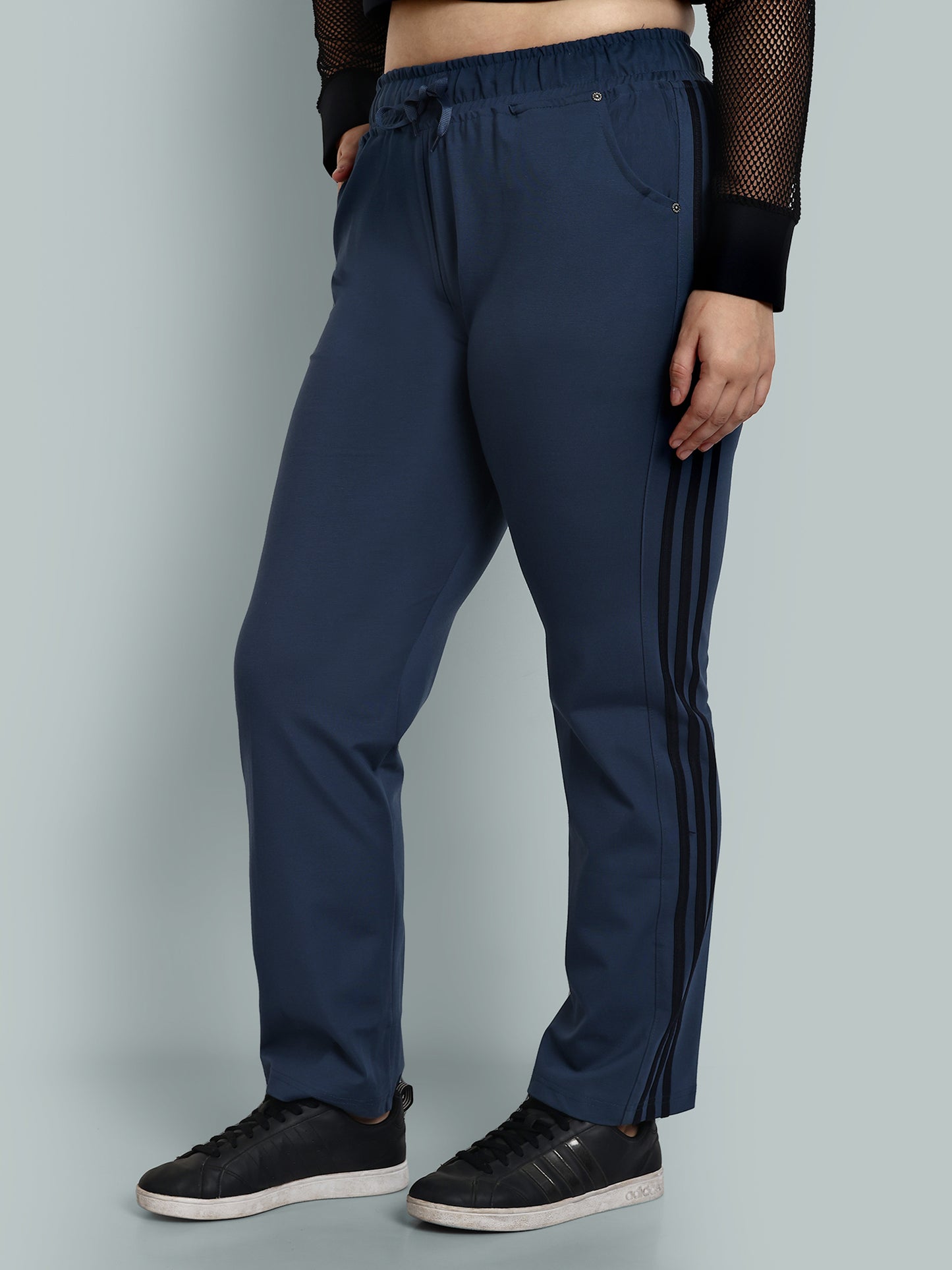 Women's Side-Striped Regular Fit Track Pants