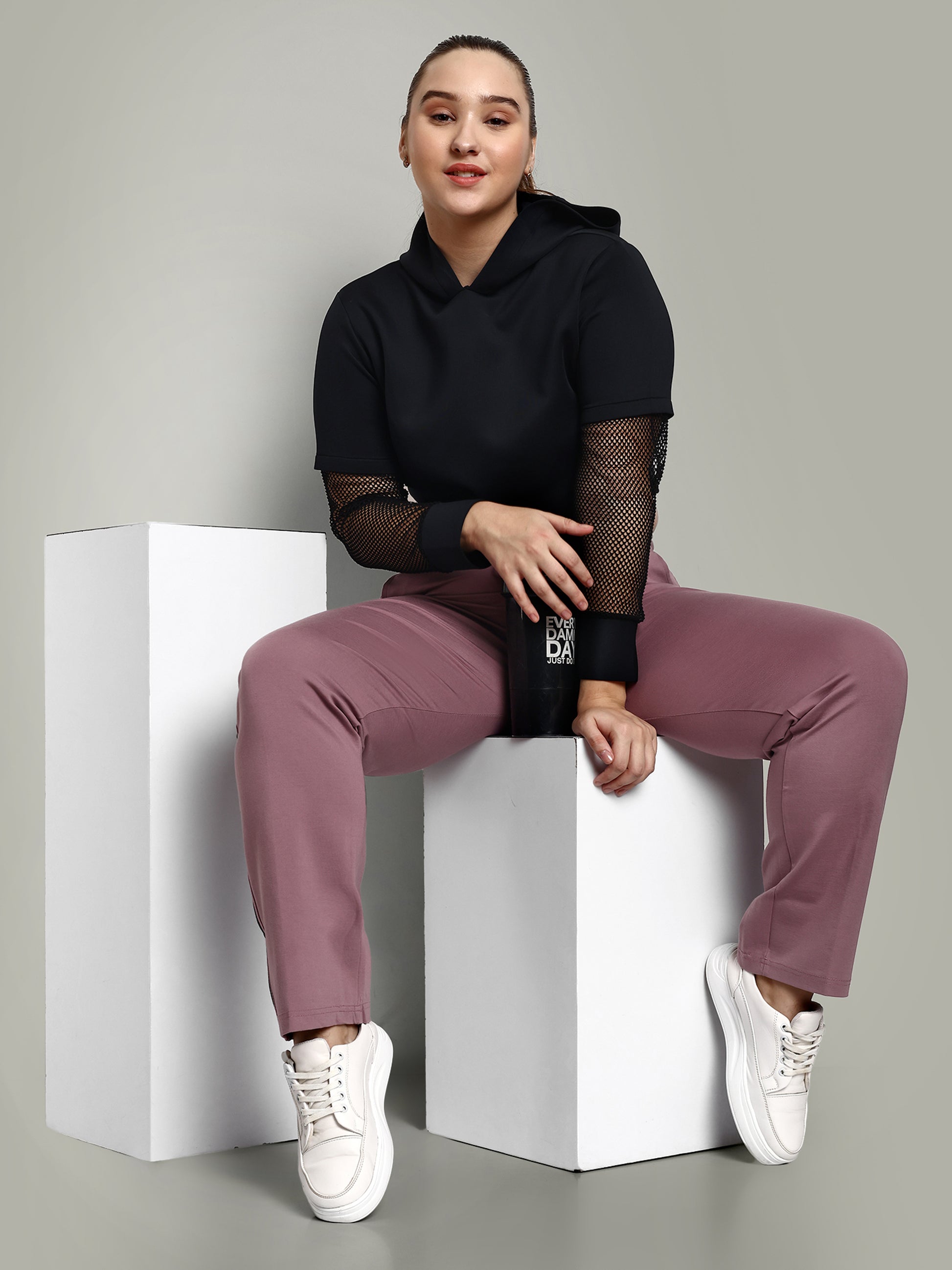 Elastic Waistband Joggers for Women