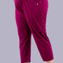 Cotton Capris For Women - Half Capri Pants - Purple