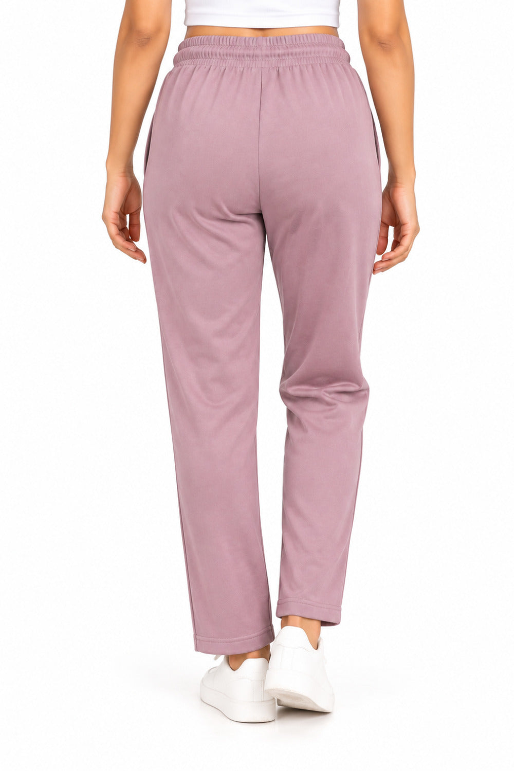 Mid Rise Easy Cotton Pants-Primrose