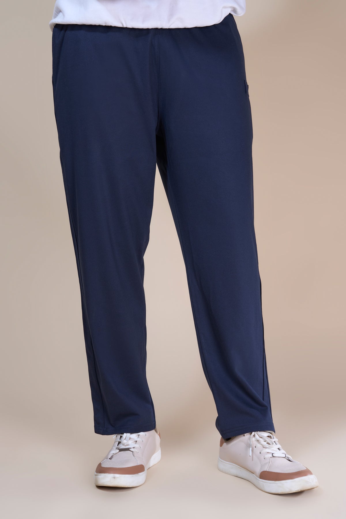 Jinxer Men Side Striped wide leg Fit Trackpants Navy