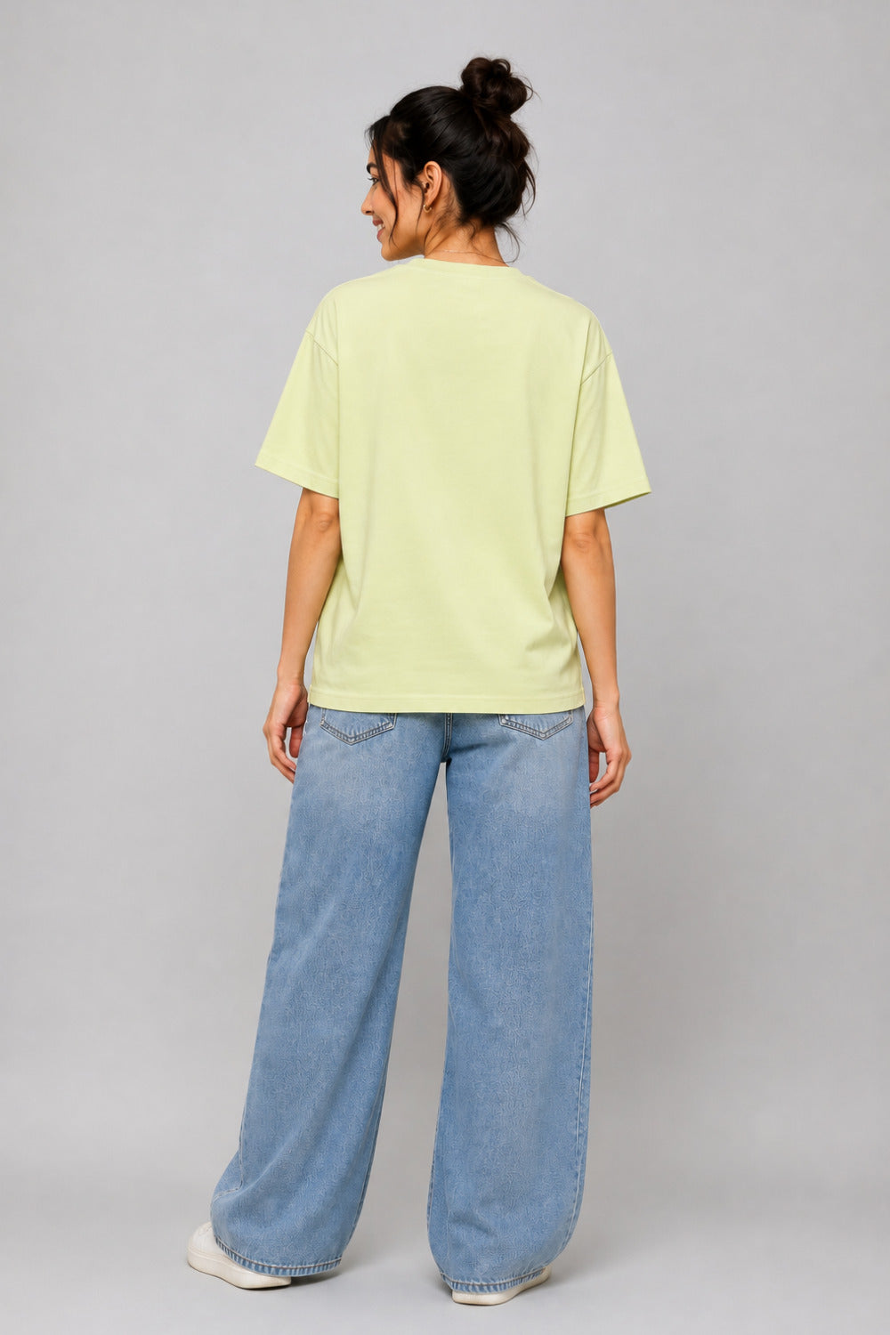 Cupid Woman Basic Printed Cotton Tees In Plus Sizes