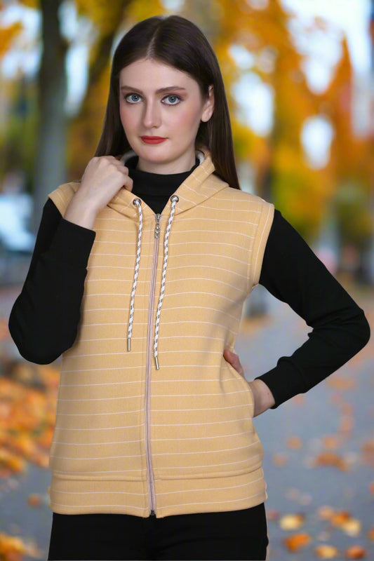Winter Wear Cotton Fleece Jacket -Apricot