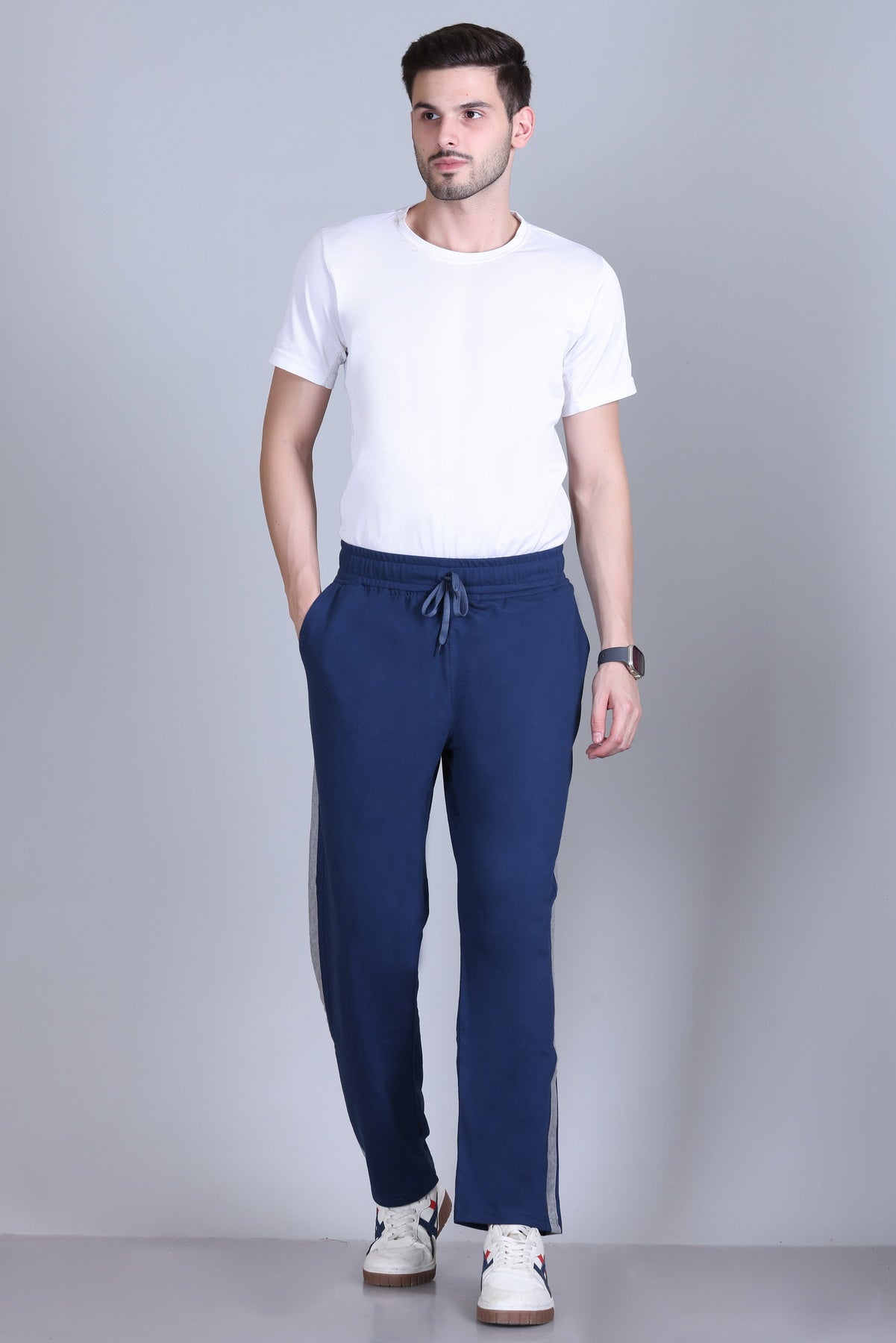 Men's Midrise Straight Fit Cotton Pajamas