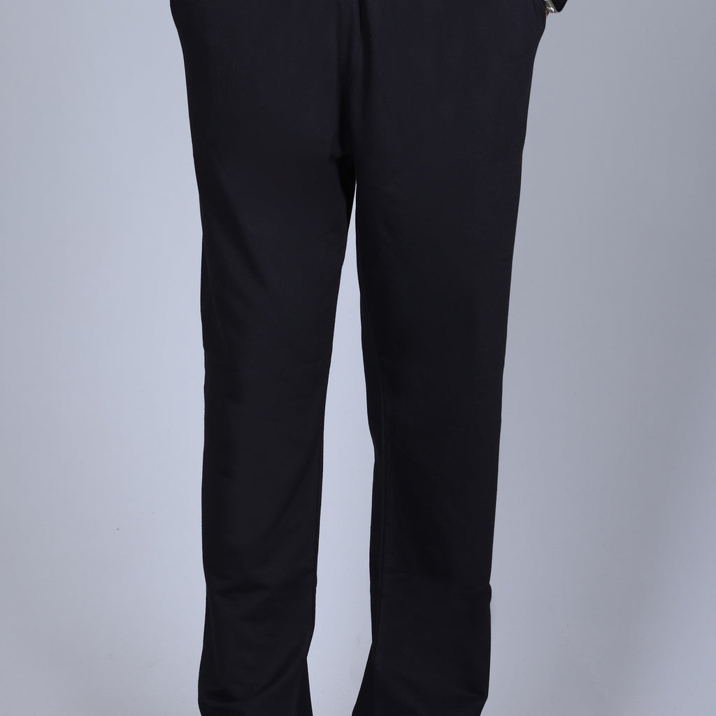 Jinxer Men Midrise wide leg Cotton Pajamas - Black