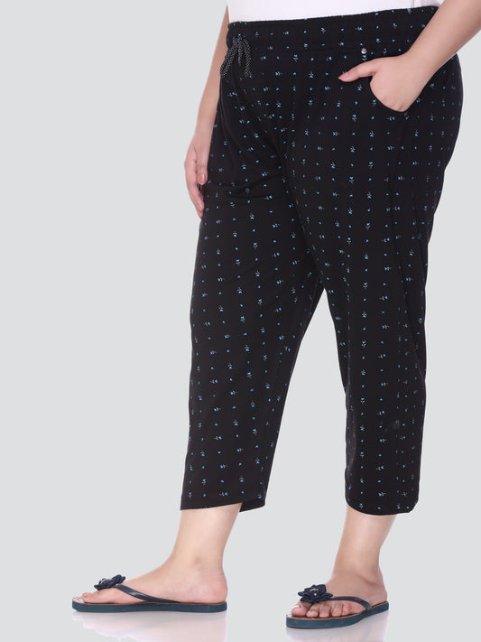Stylish Printed Plus Size Capri For Women Online In India