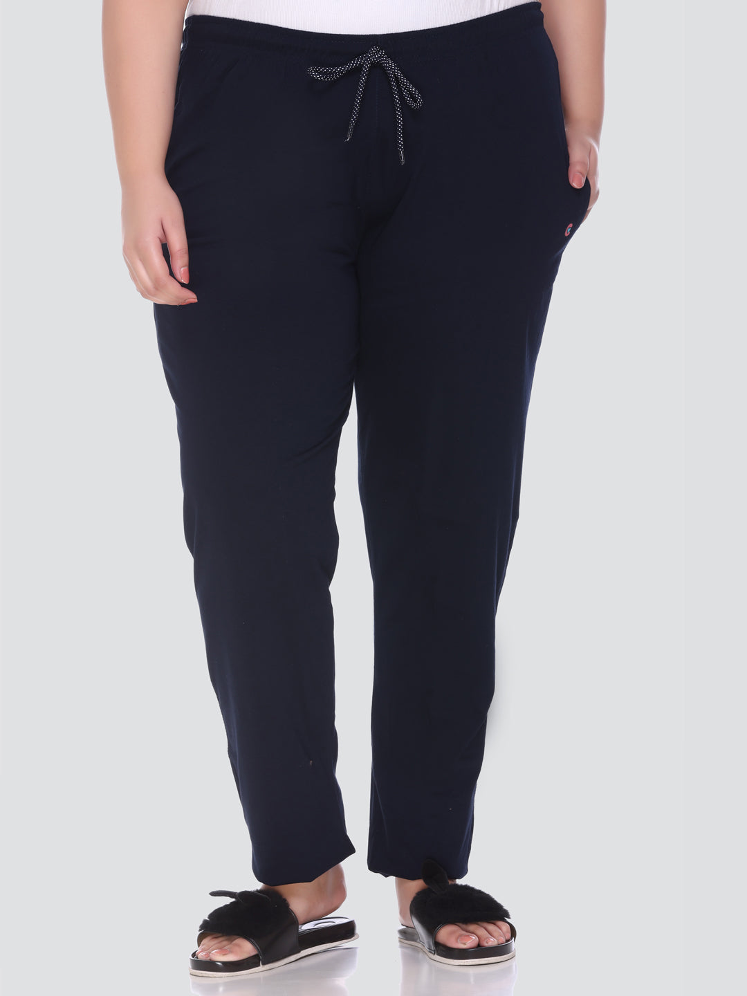 Stylish Plus Size Cotton Track Pants For Women (Pack of 2) Online In India