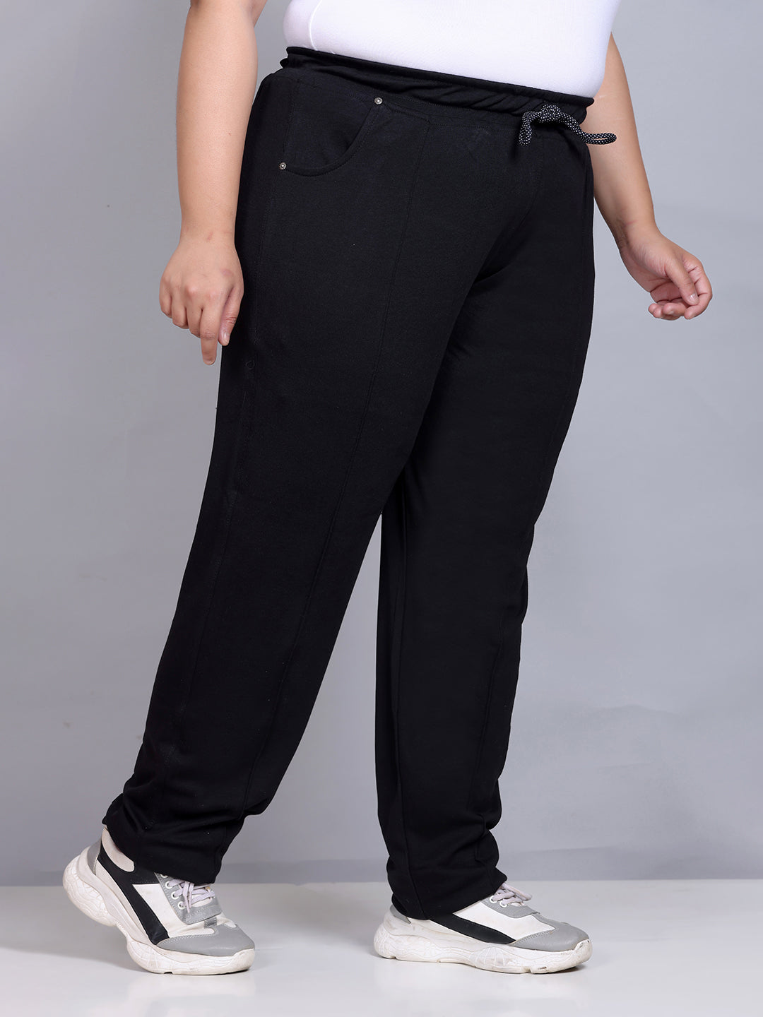 Elastic Waistband Track Pants for Women