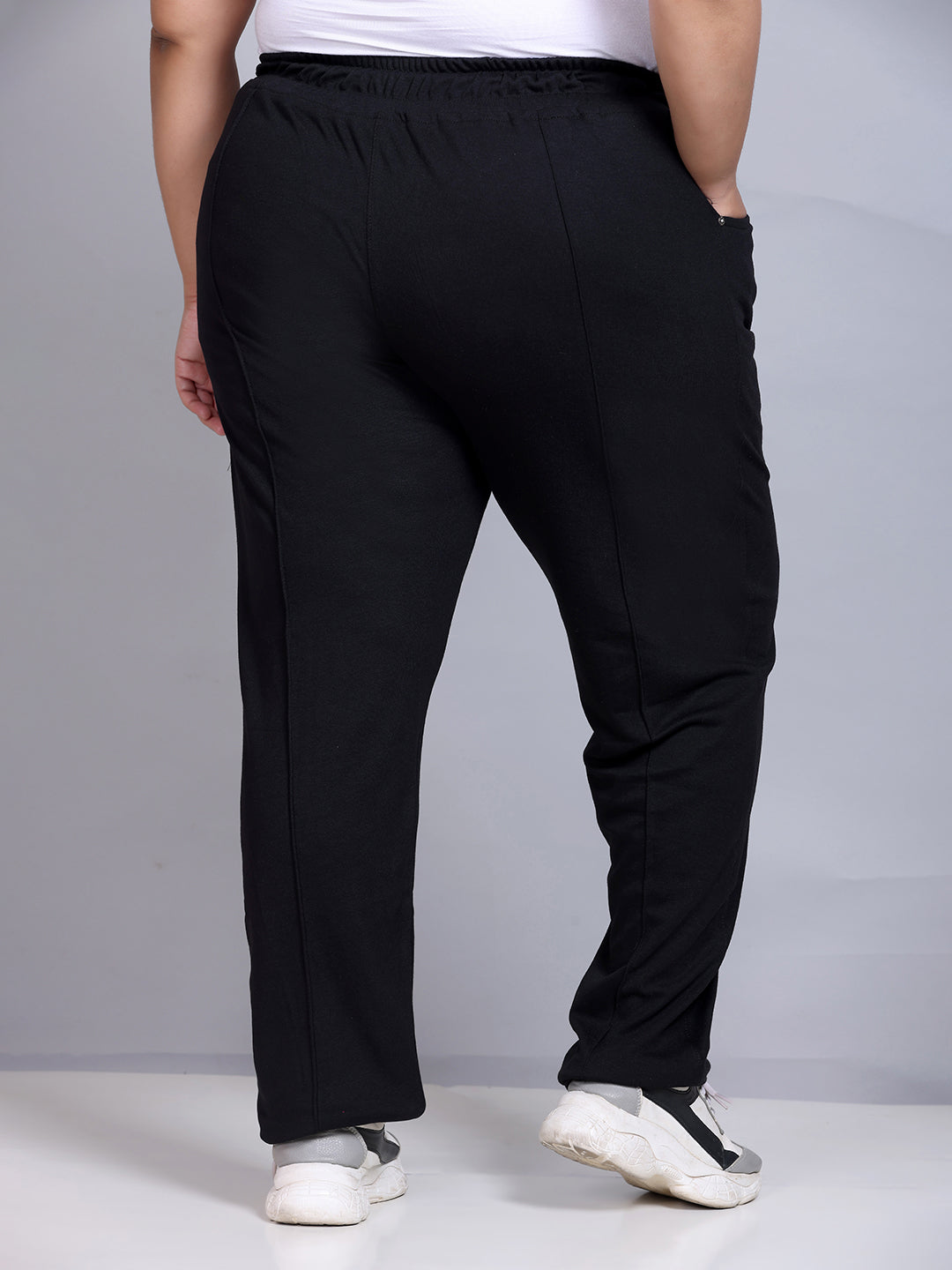 Plus Size Cotton Track Pant for Curvy Women