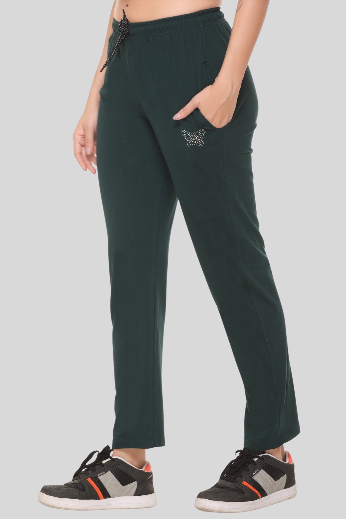 Elastic Waistband Track Pants for Women