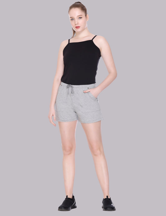 Plain Cotton Shorts For Women