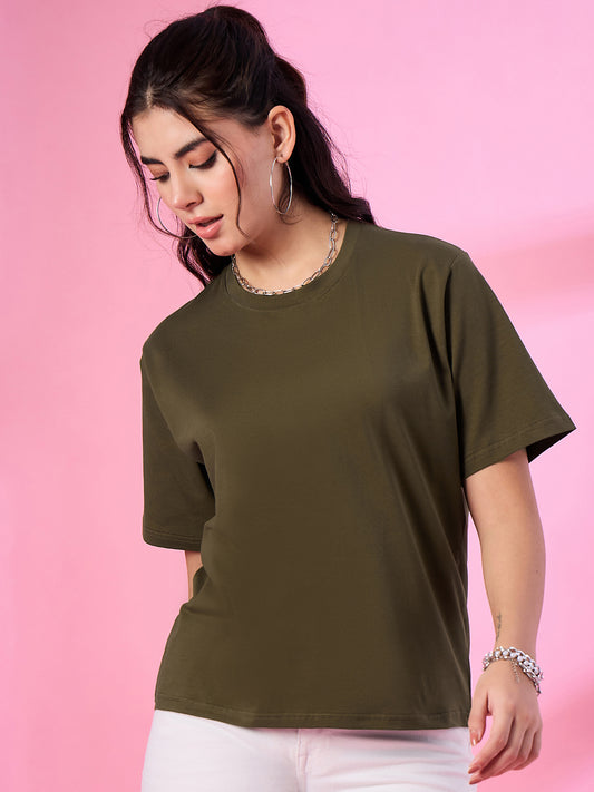 Cotton Oversize Fit T-Shirt for Women
