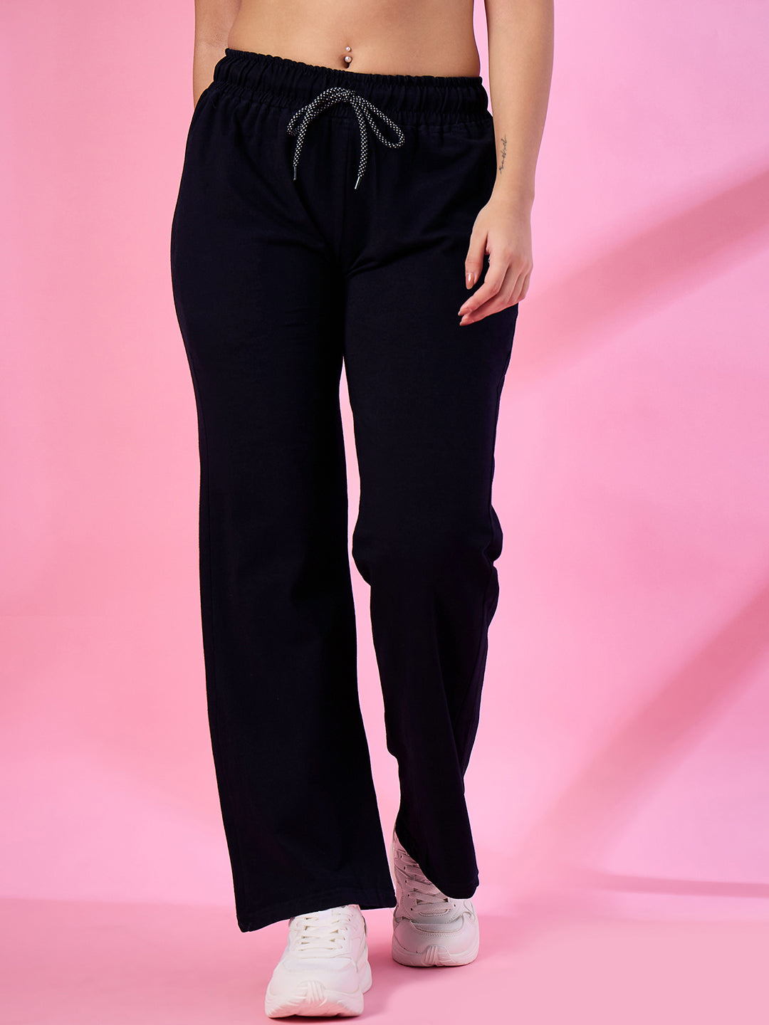 Mid Rise Relaxed Fit Straight Lower