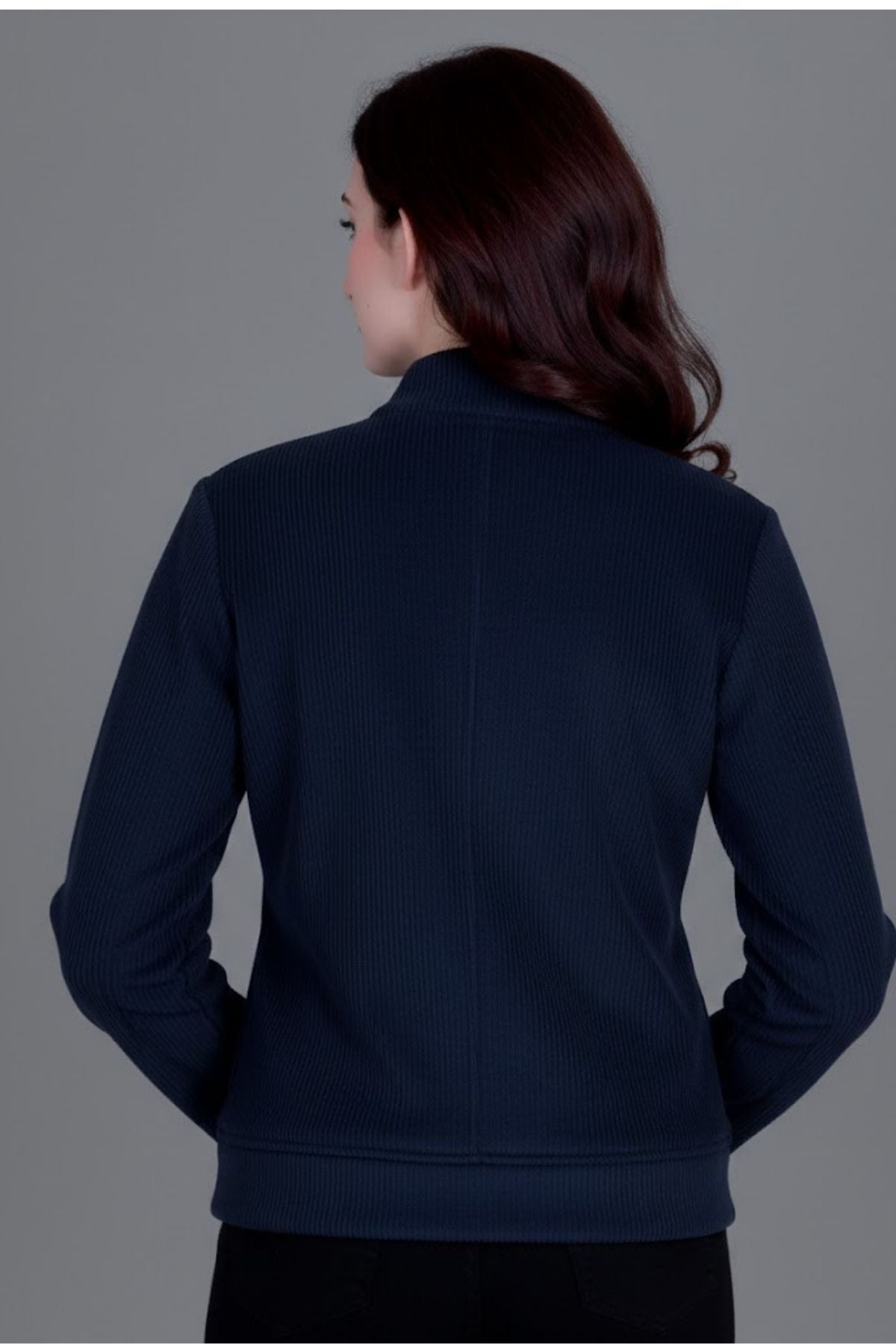 Women’s Winter Fleece Zip-Up Jacket (Stand Collar)