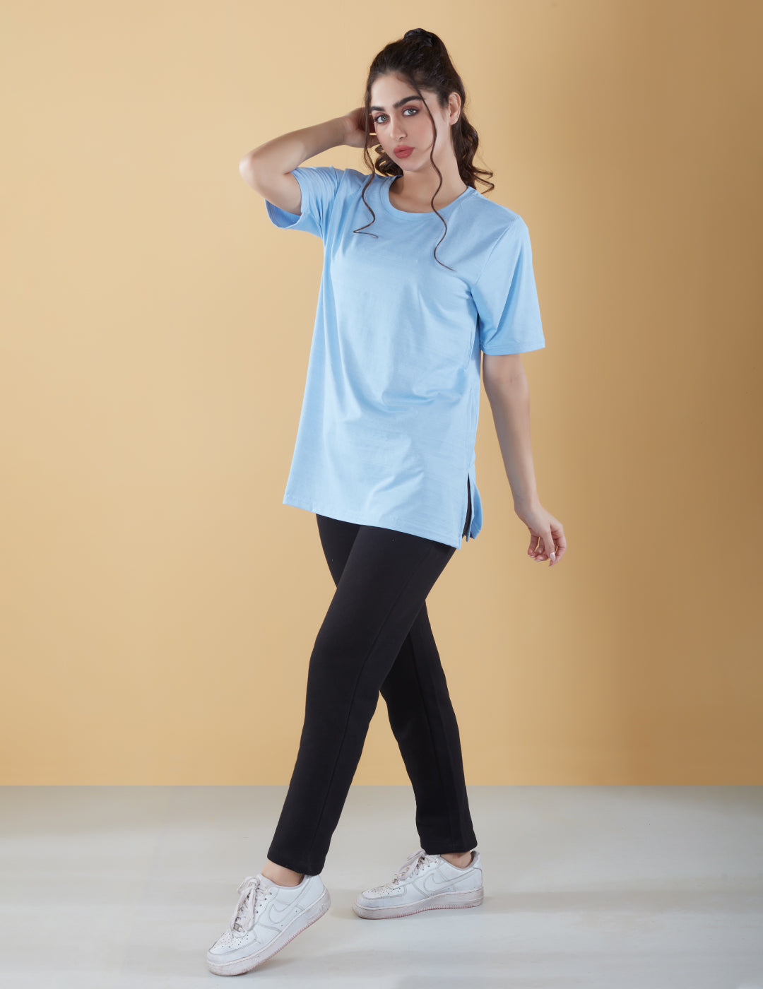 Breezy Oversized Long t-Shirt For Women In Athleisure Wear