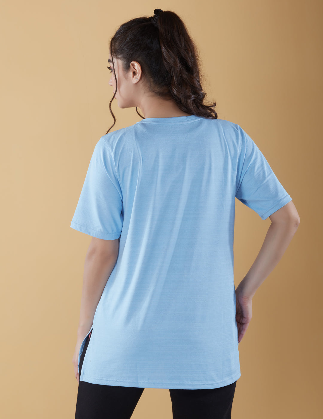 Breezy Oversized Long T-shirt For Women - Athleisure Wear
