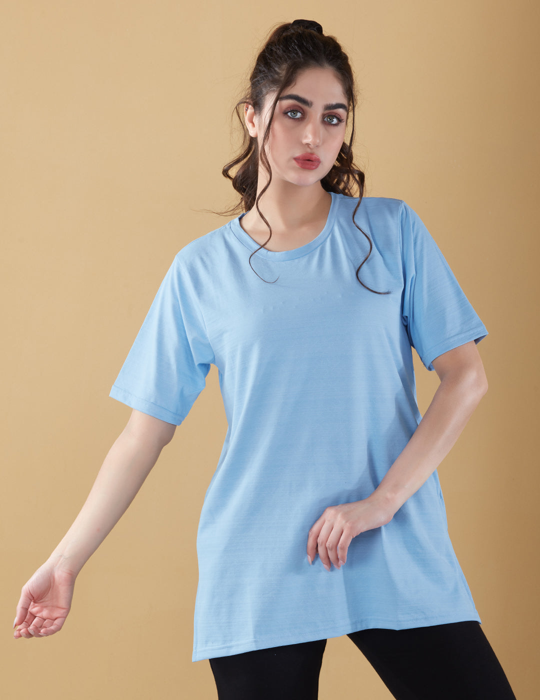 Breezy Oversized Long T-shirt For Women - Athleisure Wear