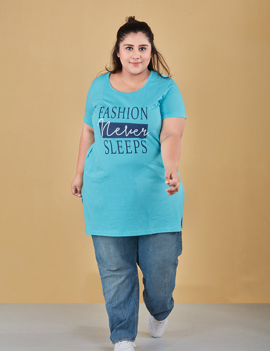 Buy Blue Long T-shirts For Women Online In India