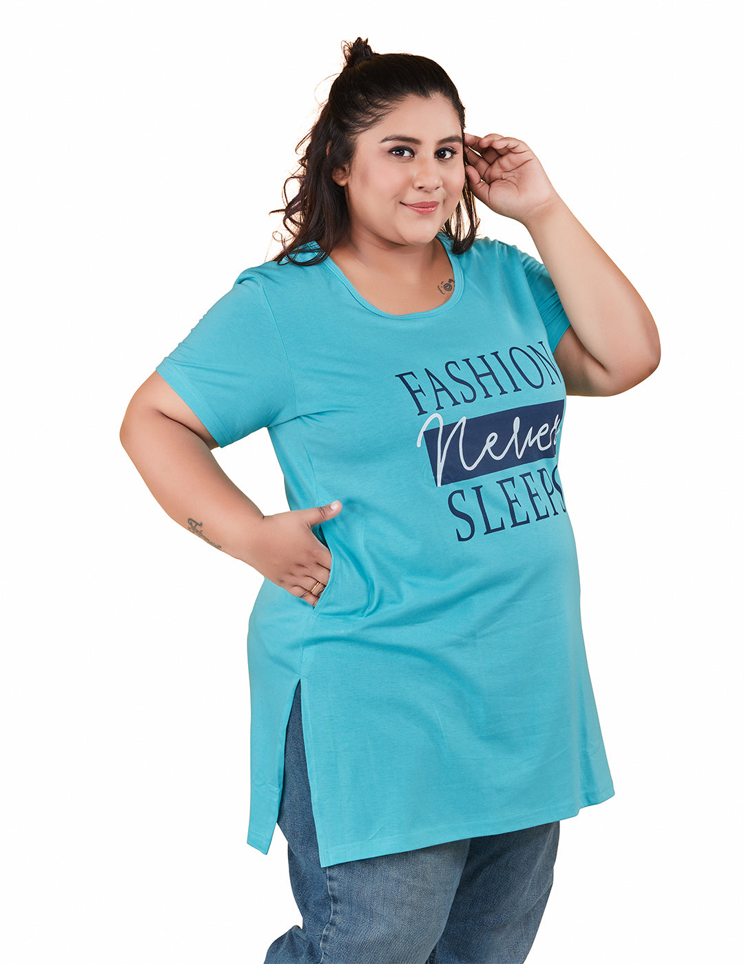 Buy Blue Women's T-shirts Online