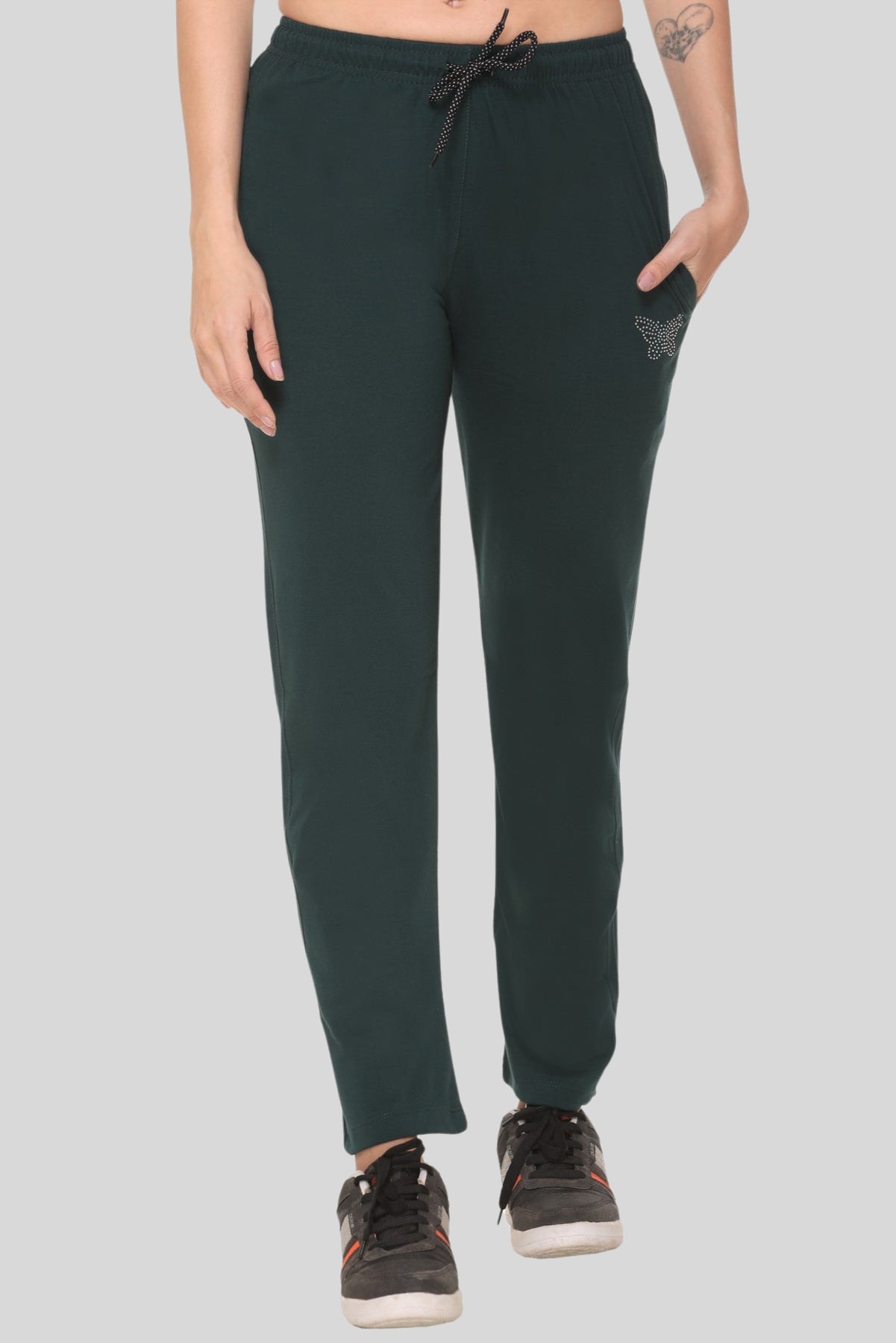 One Side Pocket Track Pants for Women
