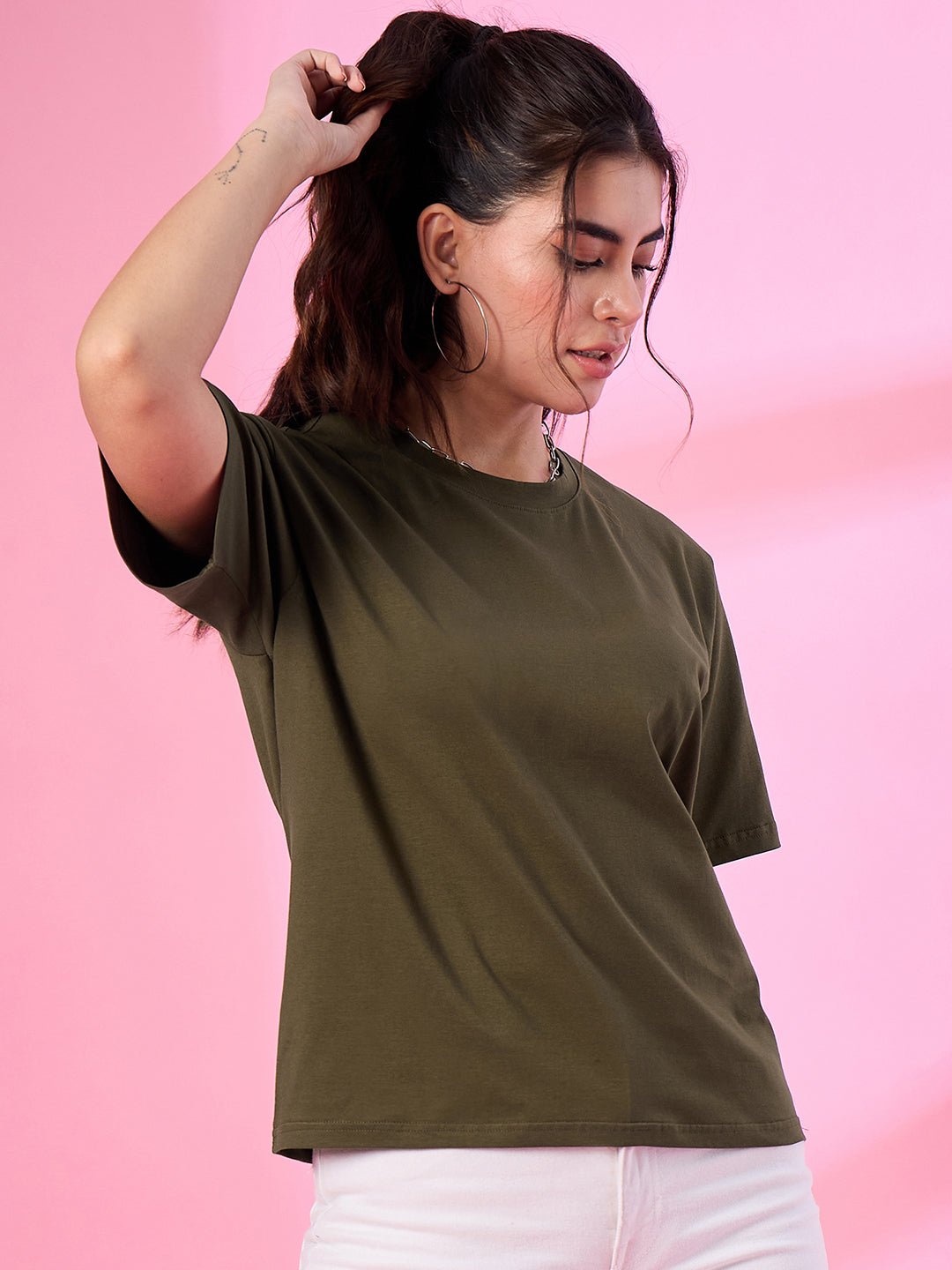 Regular Fit Cotton T-shirt for Women
