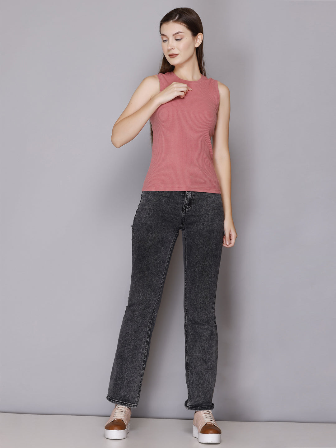 Stylish Modish Rib Tank Top For Women/ Girls Online In India At Best Prices