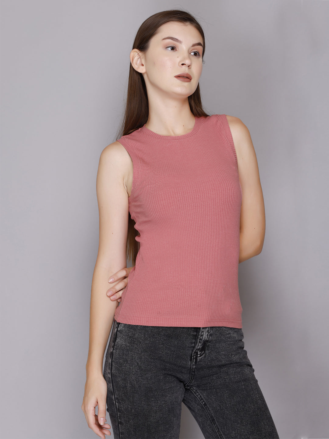 Stylish Modish Rib Tank Top For Women/ Girls Online In India At Best Prices