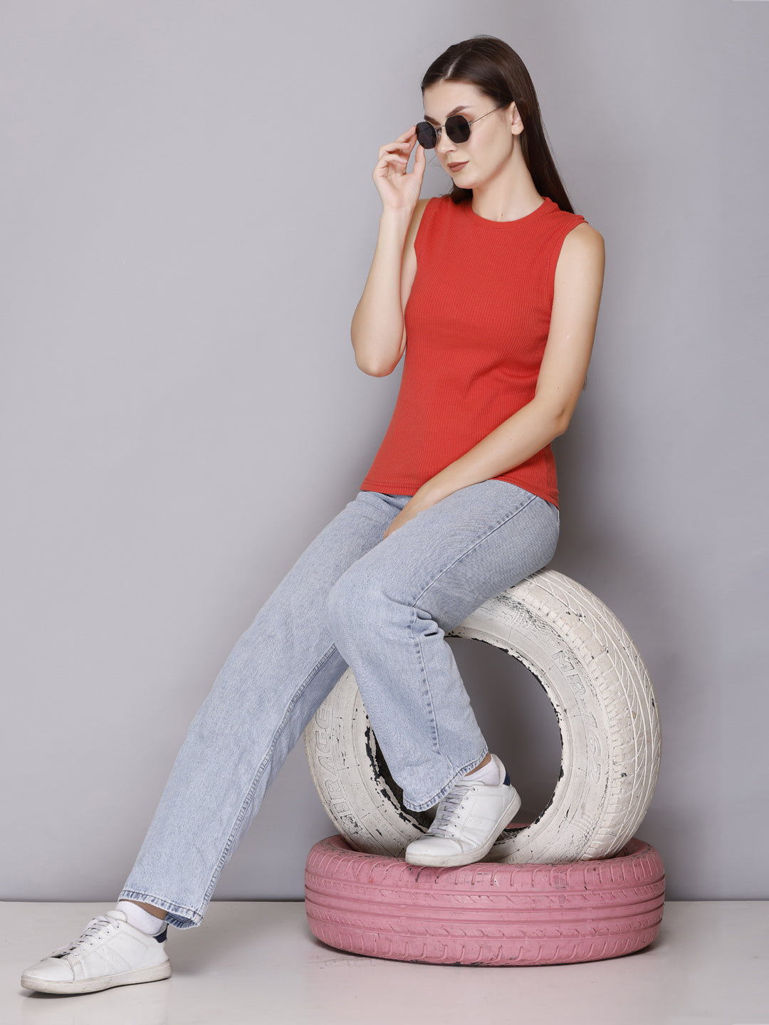 Stylish Modish Rib Tank Top For Women Online At Best Prices