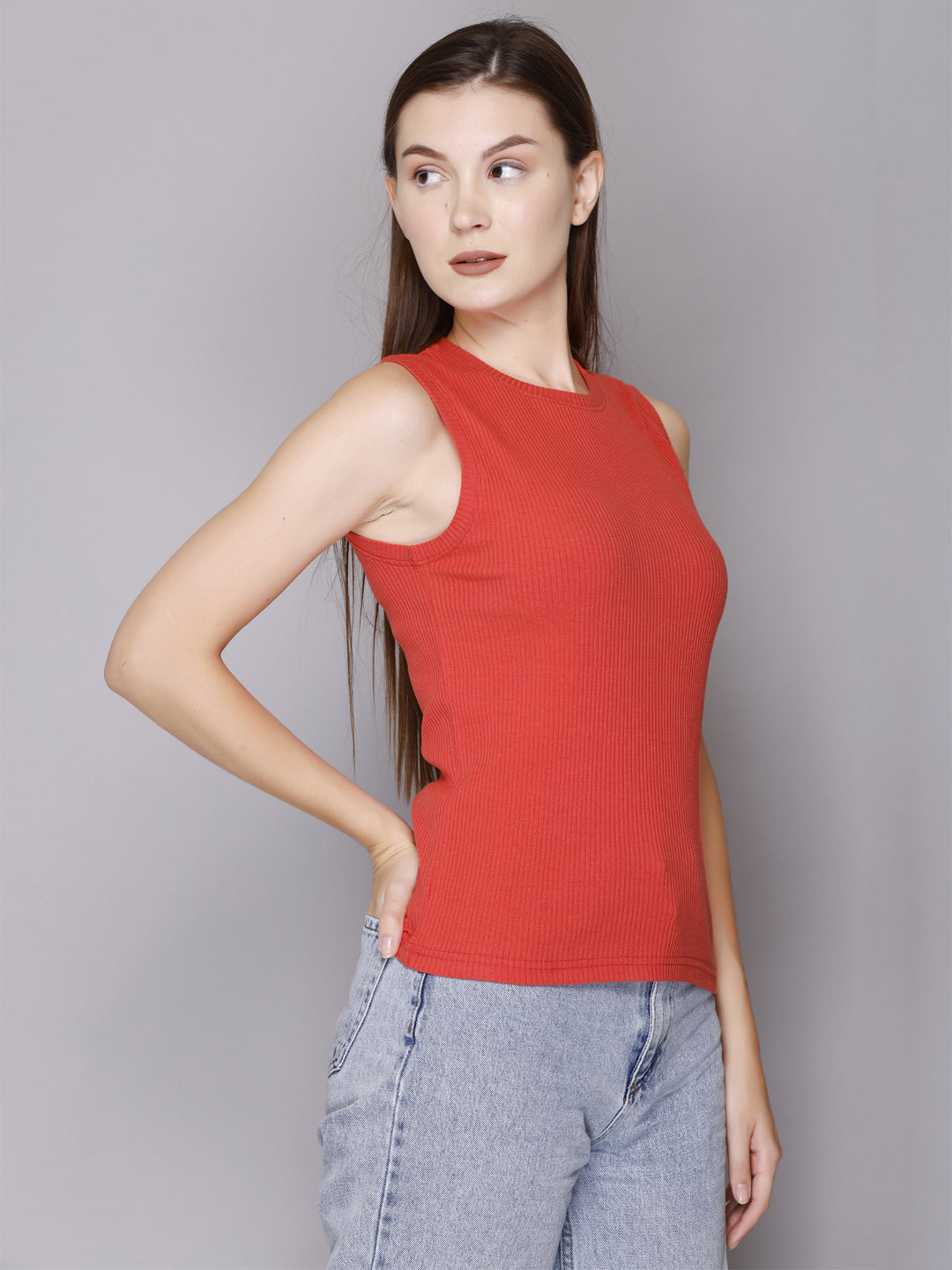 Stylish Modish Rib Tank Top For Women Online At Best Prices