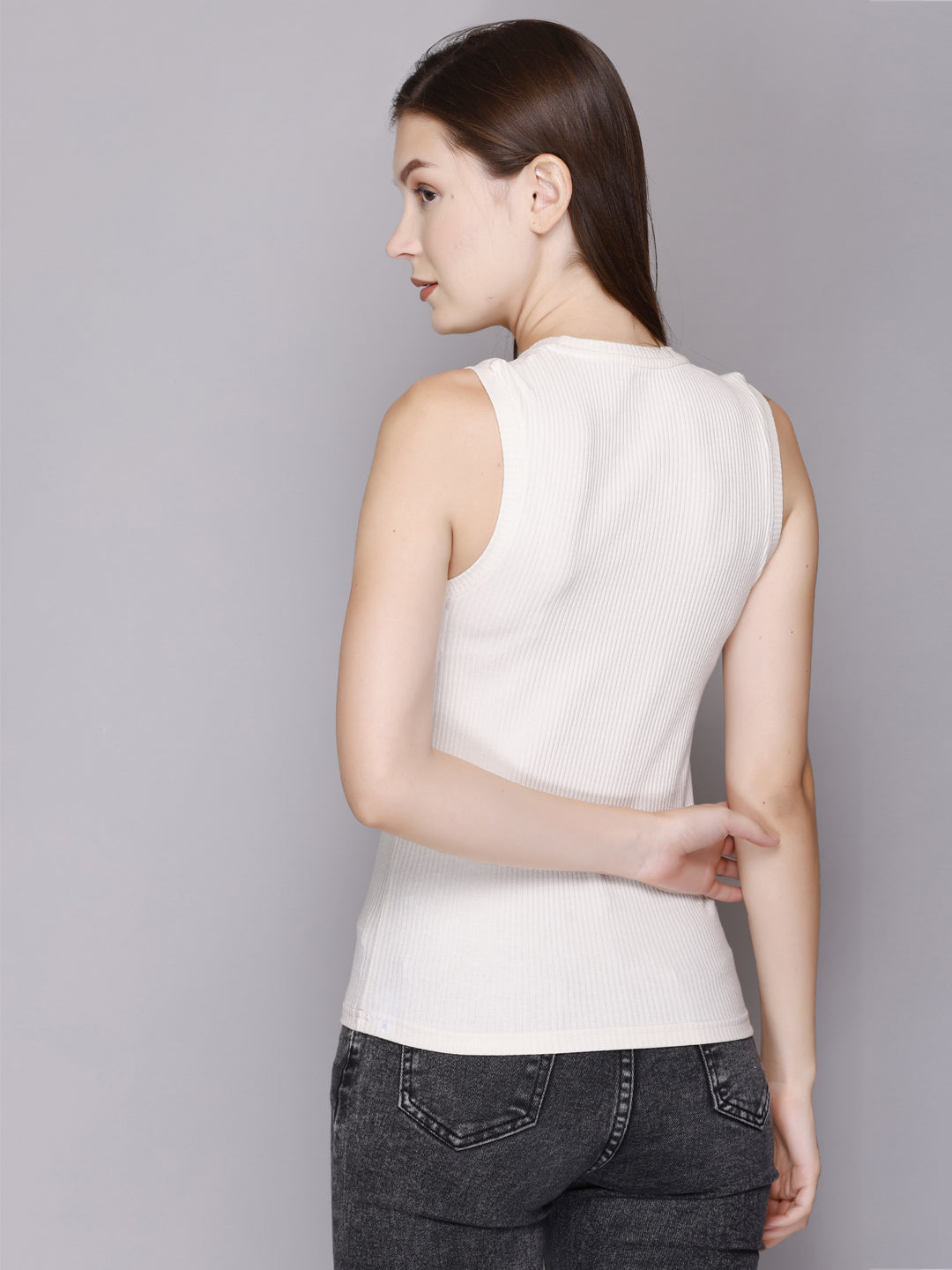 Stylish Modish Rib Tank Top For Women/ Girls Online At Best Prices