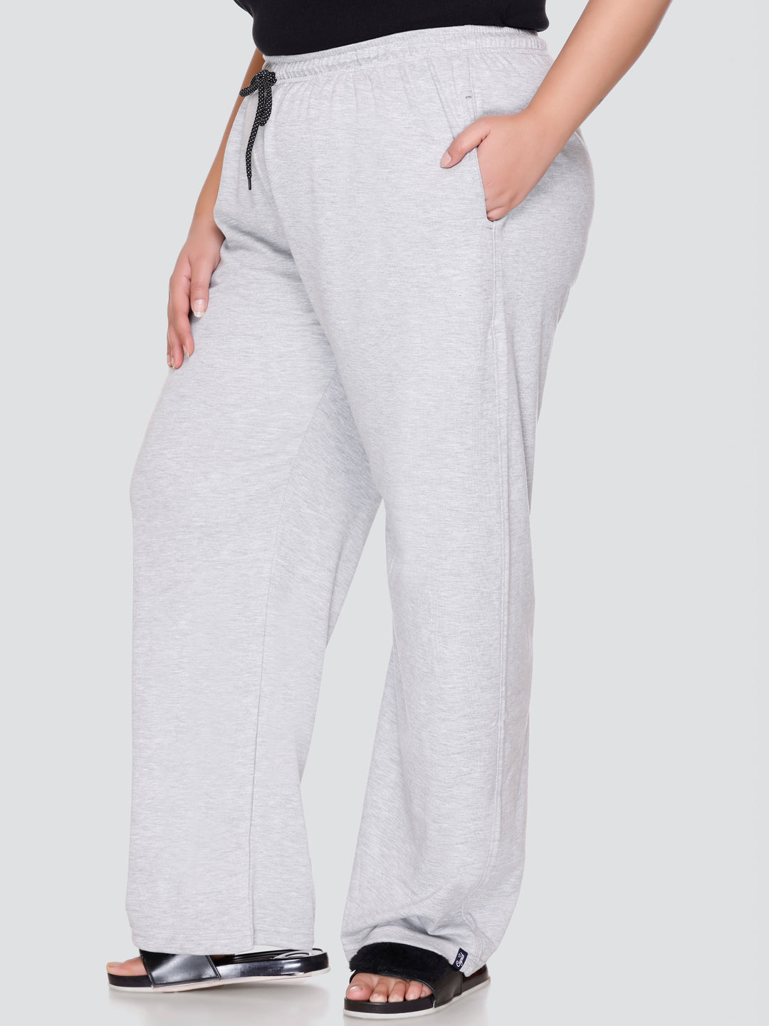 Buy Comfortable High Waist Flannel Grey Pants for Women online in India –  Cupid Clothings