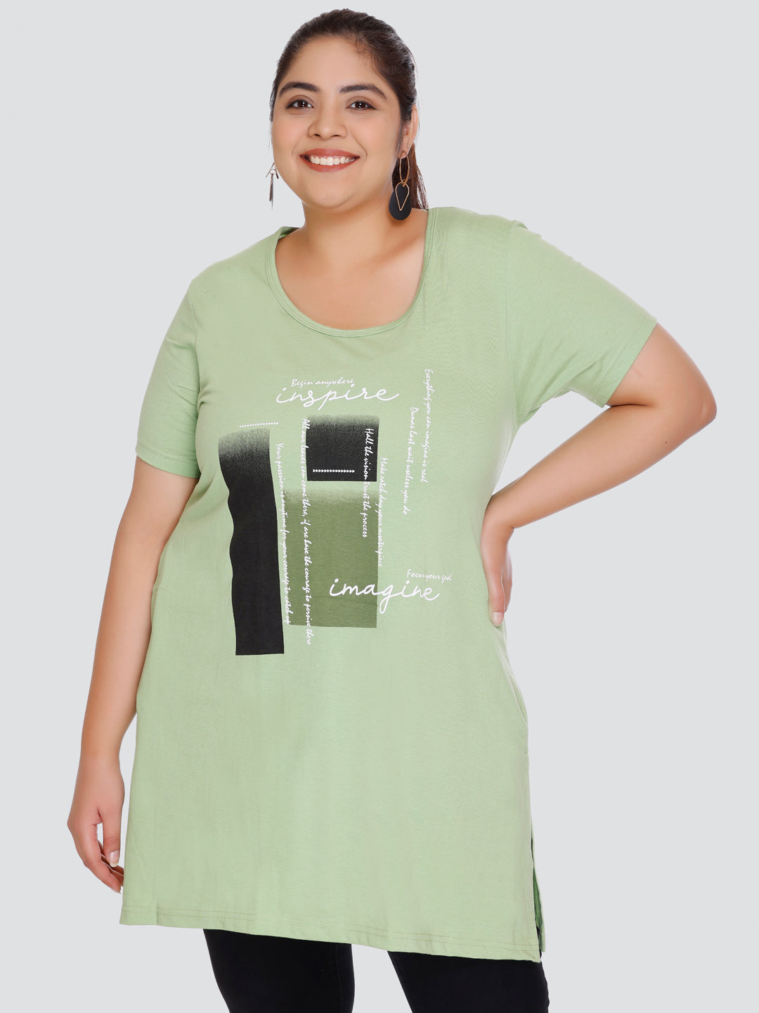 Buy Half Sleeve Long T-shirts For Women (Pack of 2) Online In India