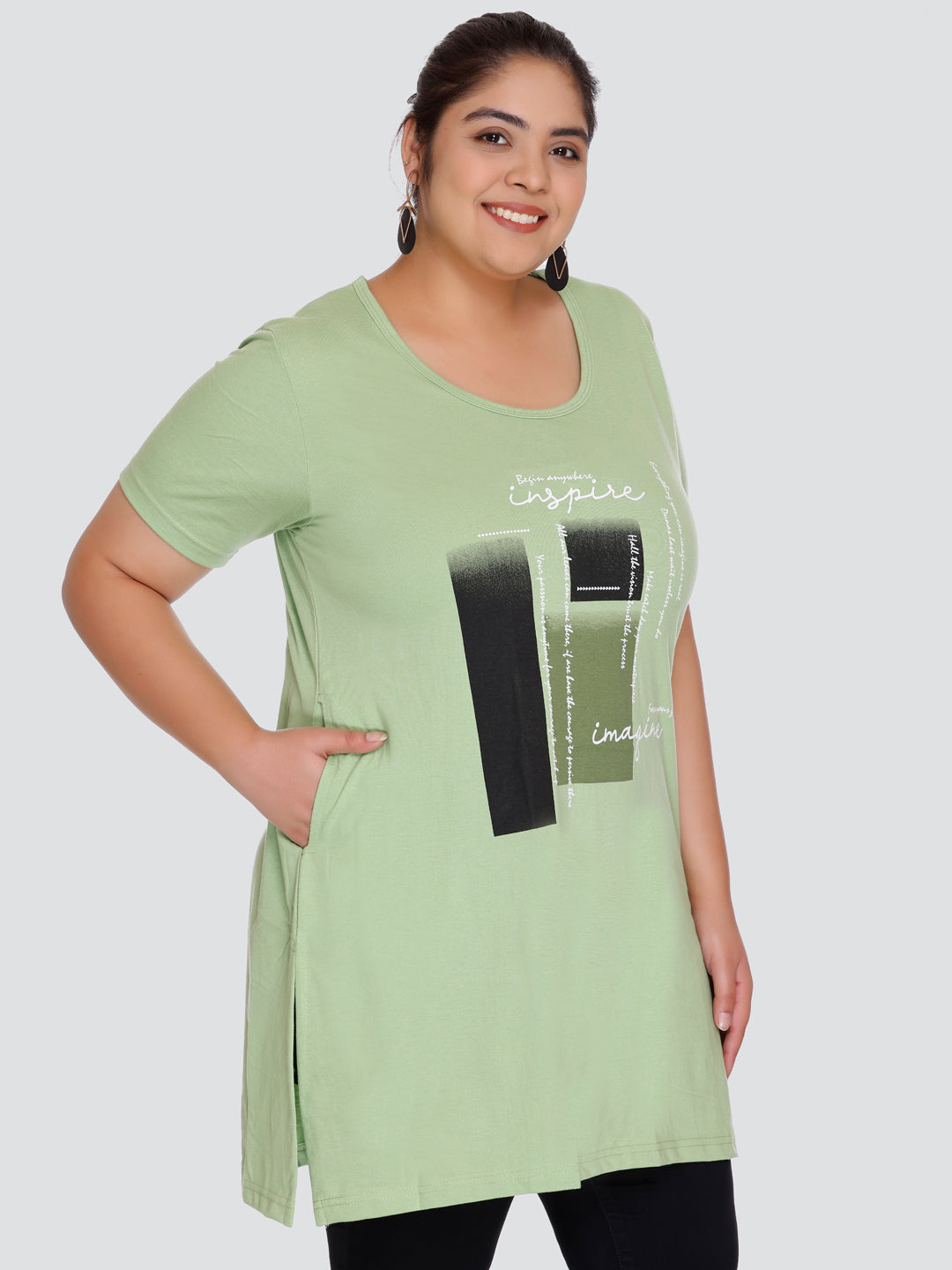Buy Half Sleeve Long T-shirts For Women (Pack of 2) Online In India