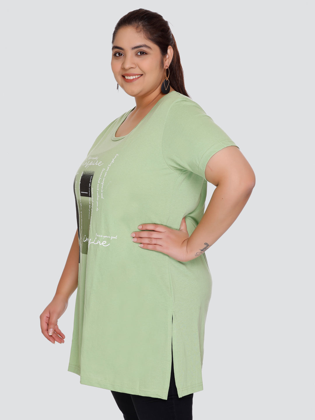 Buy Half Sleeve Long T-shirts For Women (Pack of 2) Online In India