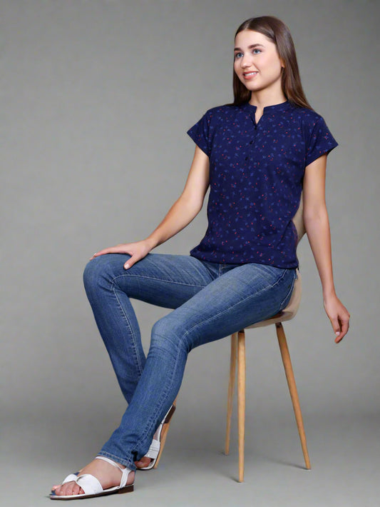 Cotton Short Kurti Tops - Imperial