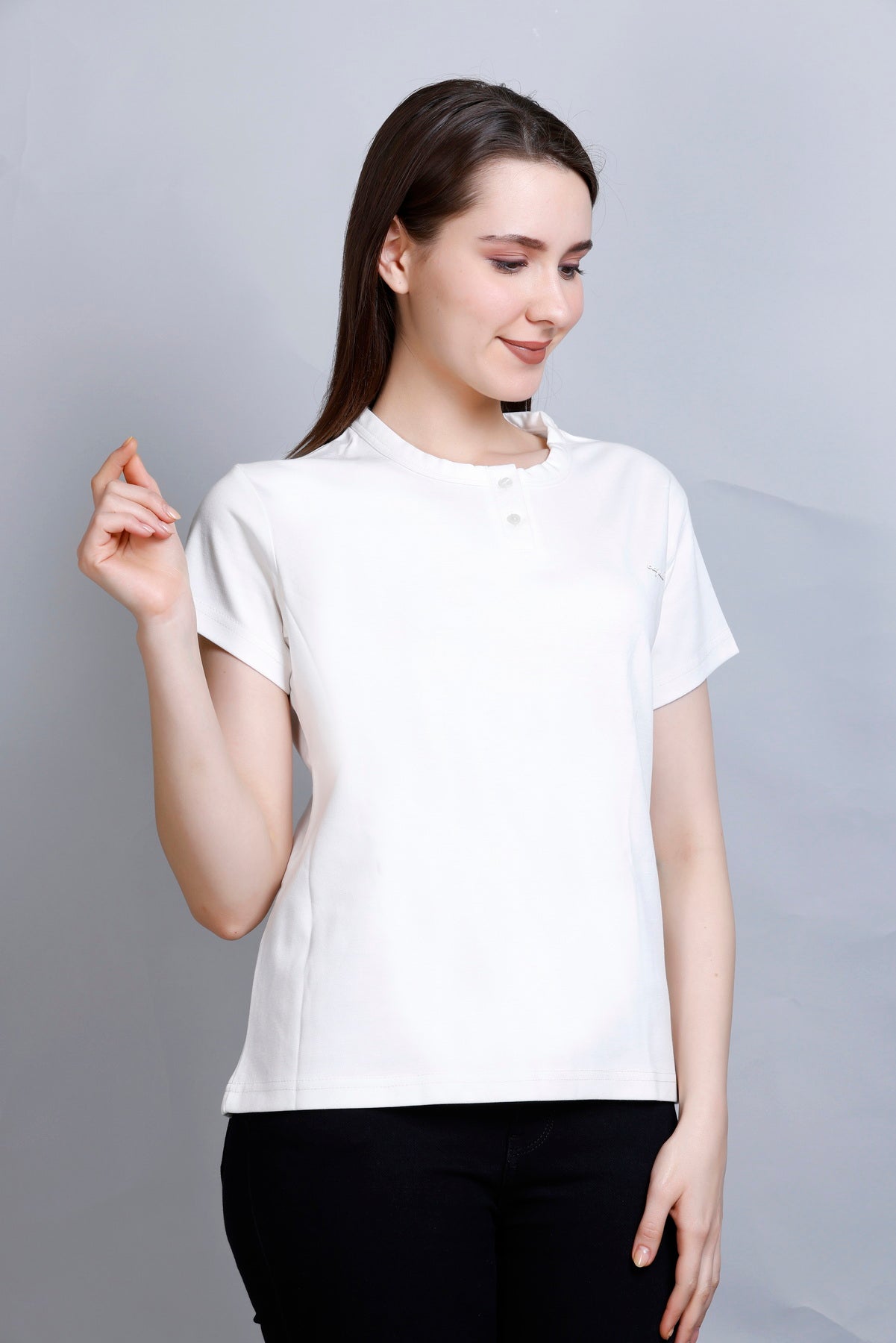 Cool Casual Basic T-Shirt For Women -White (Available In Plus Sizes)