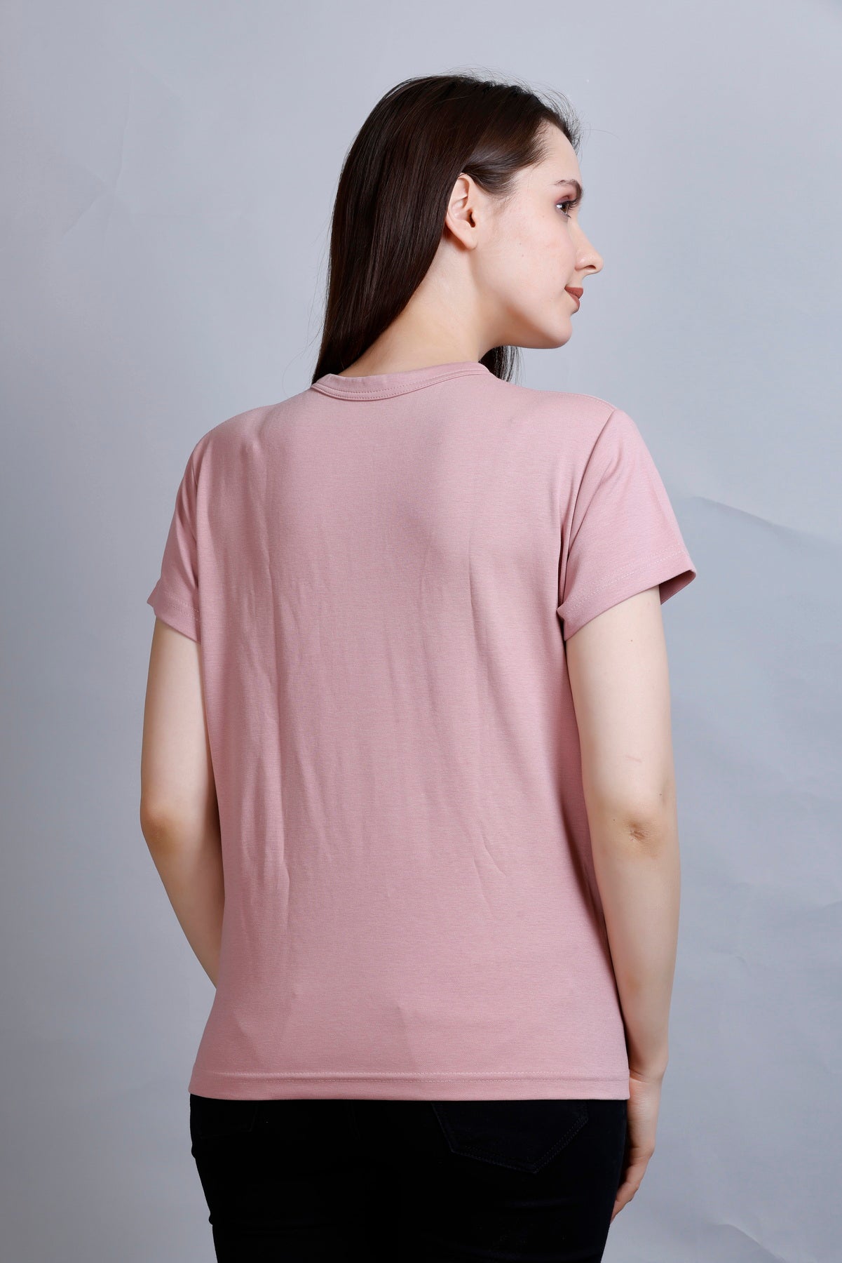 Half Sleeve Round Neck Plain T-shirts