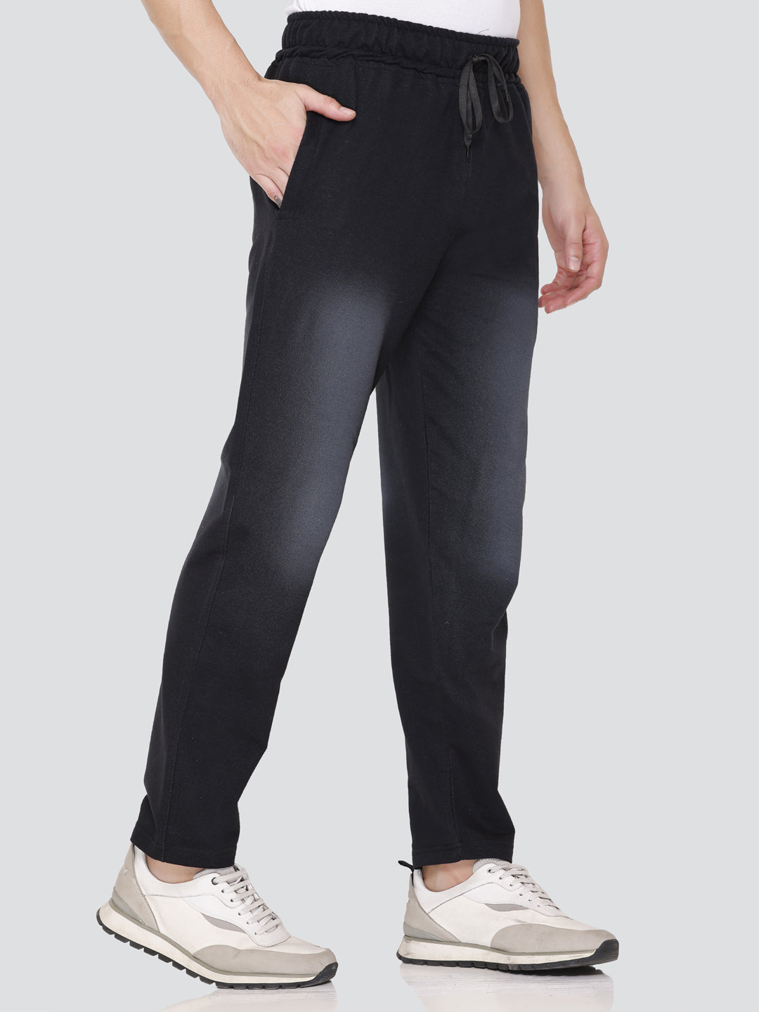 Stylish Denim Shaded Jinxer Cotton Trackpants for Men online in India
