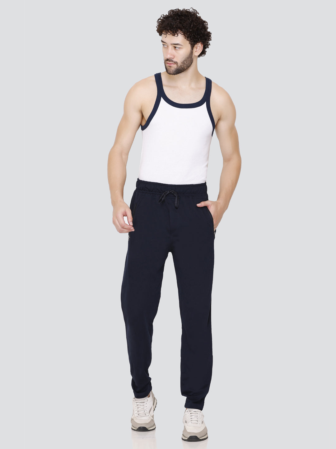 Comfortable Jinxer Cotton Pants with Zipper Pockets for Men(Pack of 2)