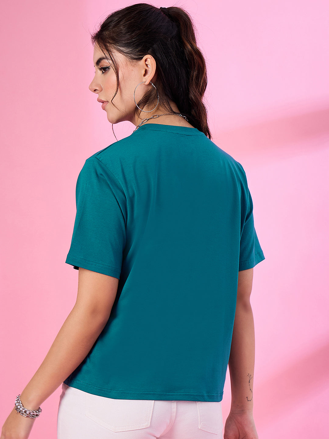 Plain Cotton Long Tops for Women
