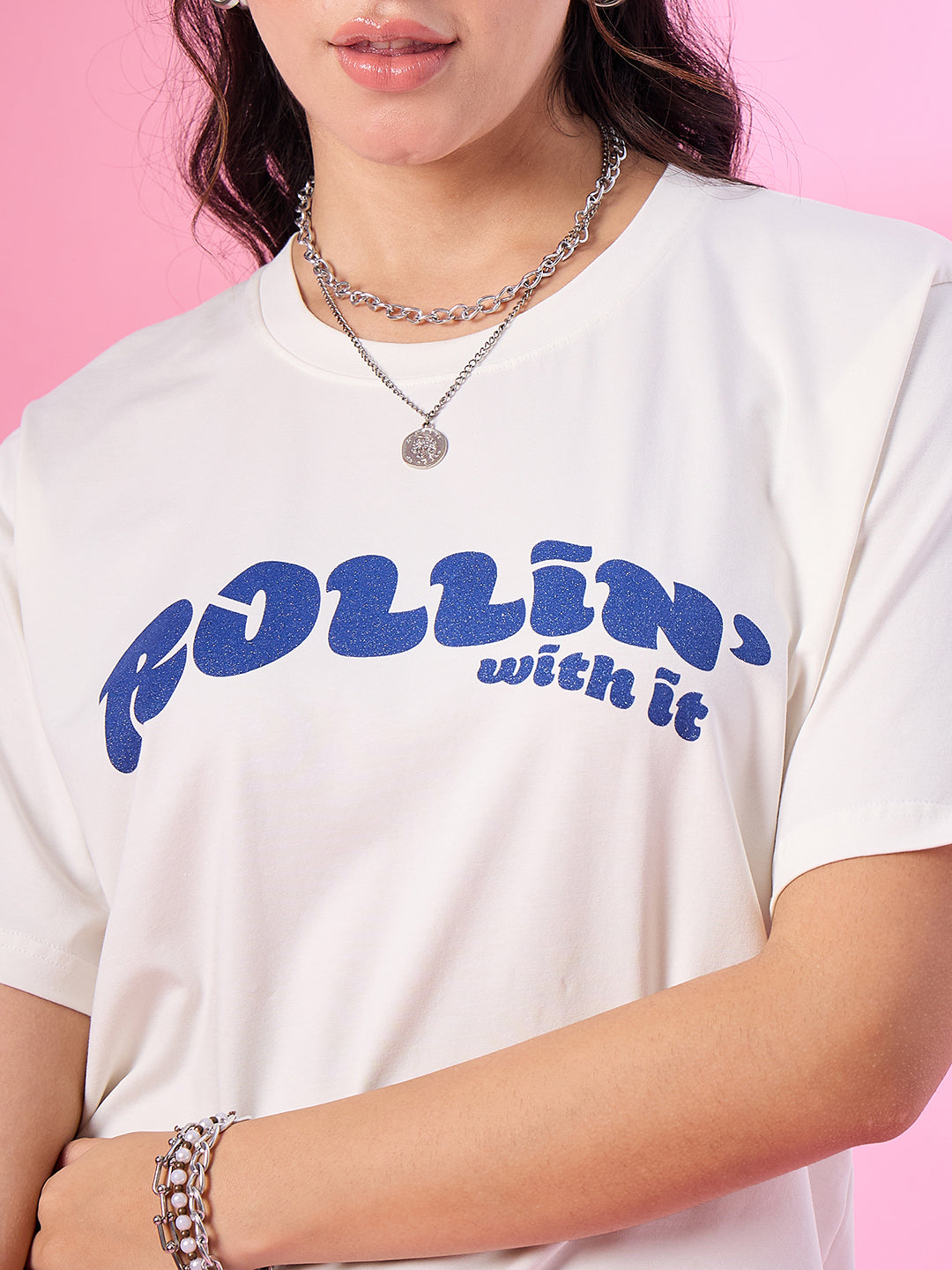 Oversized Drop-Shoulder T-shirt for Women