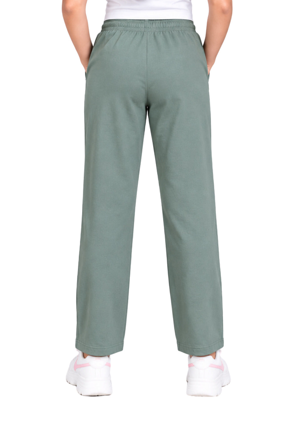 Girls' Relaxed Fit Cotton Track Pants for 11–14 Years
