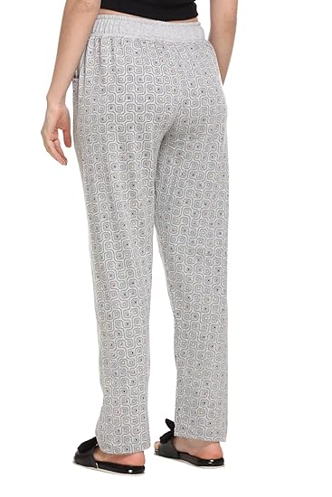 Cupid All Over Print Cotton Joggers for Women ( Grey)