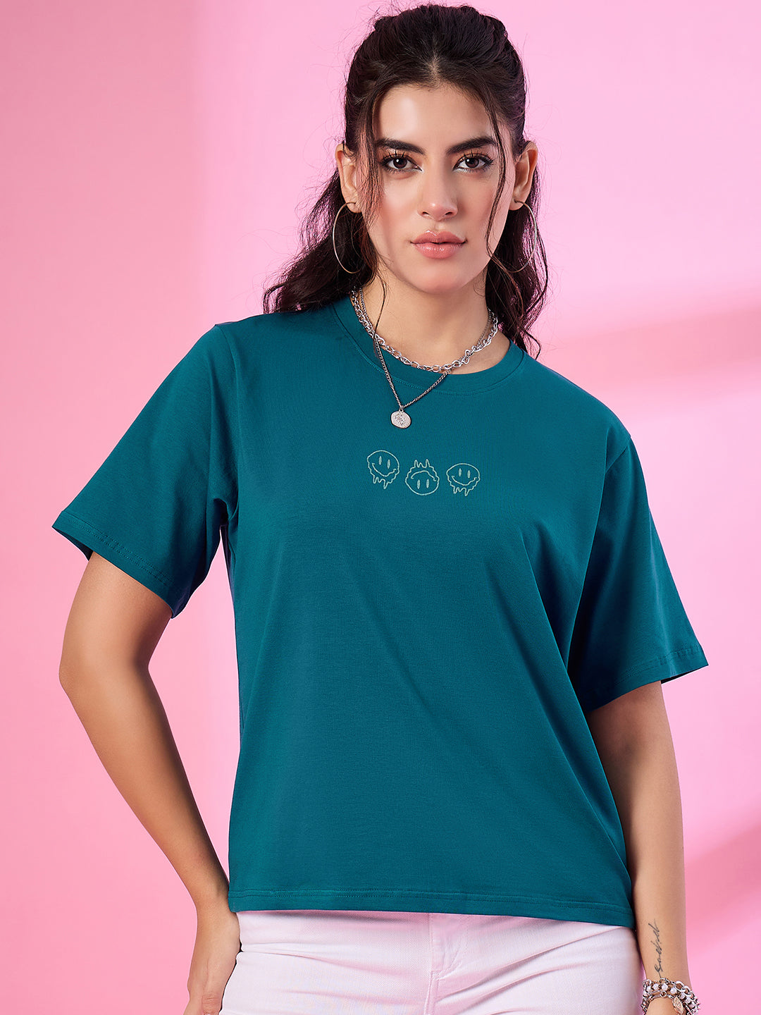Loose Fit T-shirts fit Fatty Women