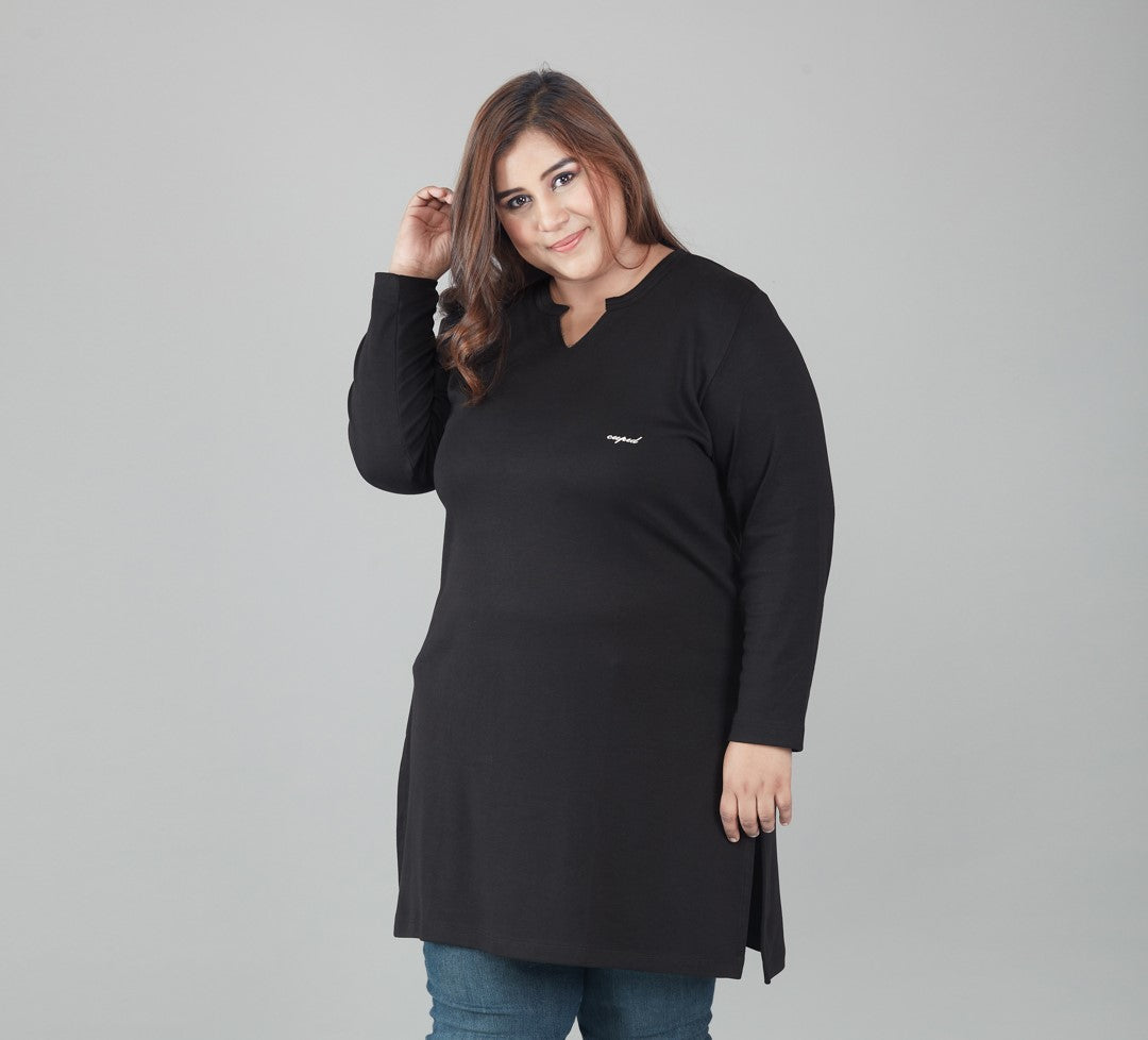 Buy Comfortable Half Sleeves Plus Size Print Cotton Long Top For Women(Pack  of 2) In Black And Sage Online In India - Cupidclothings – Cupid Clothings