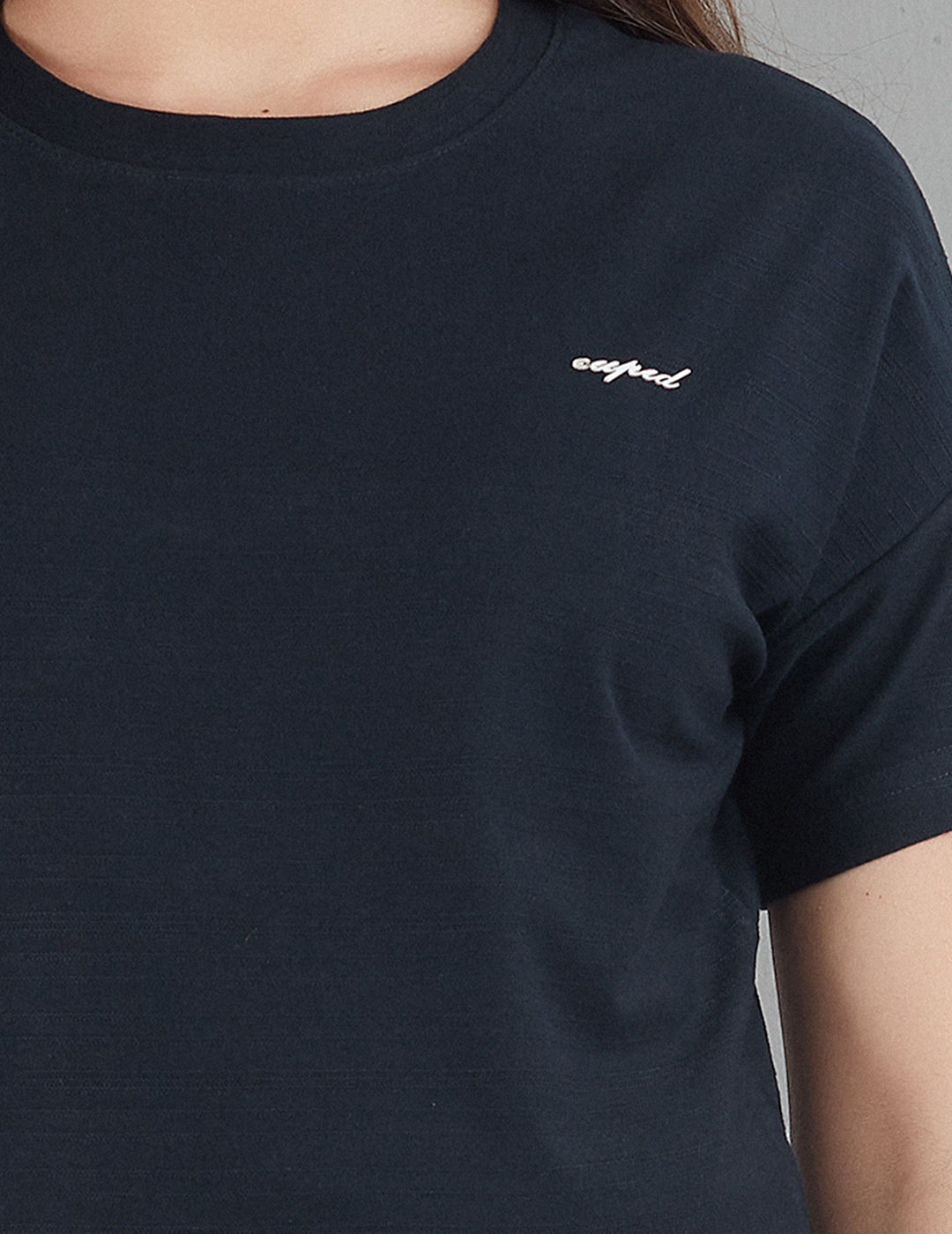 Women Plain Short T-shirts - Imperial Blue