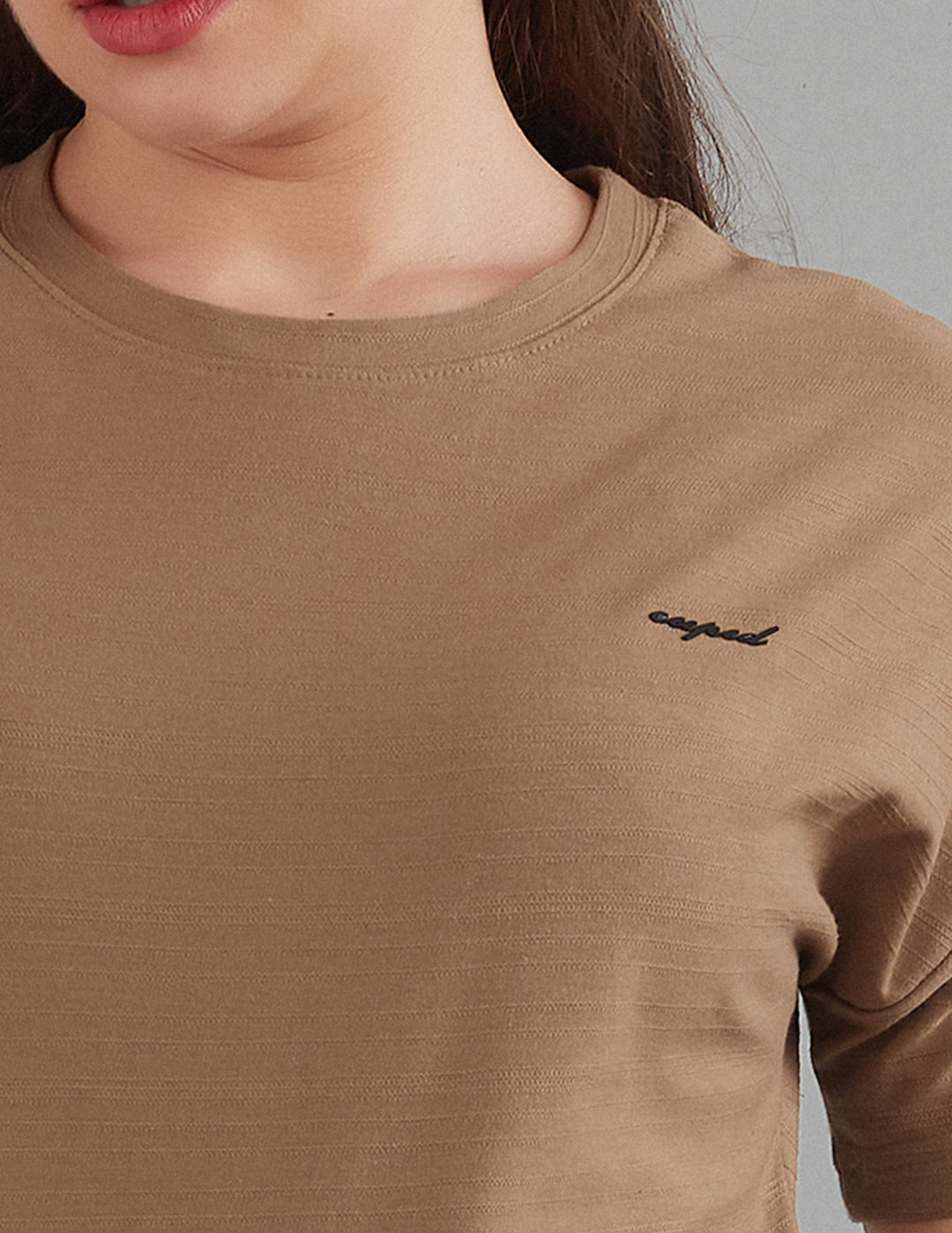 Women Plain Short T-shirts - Tortilla