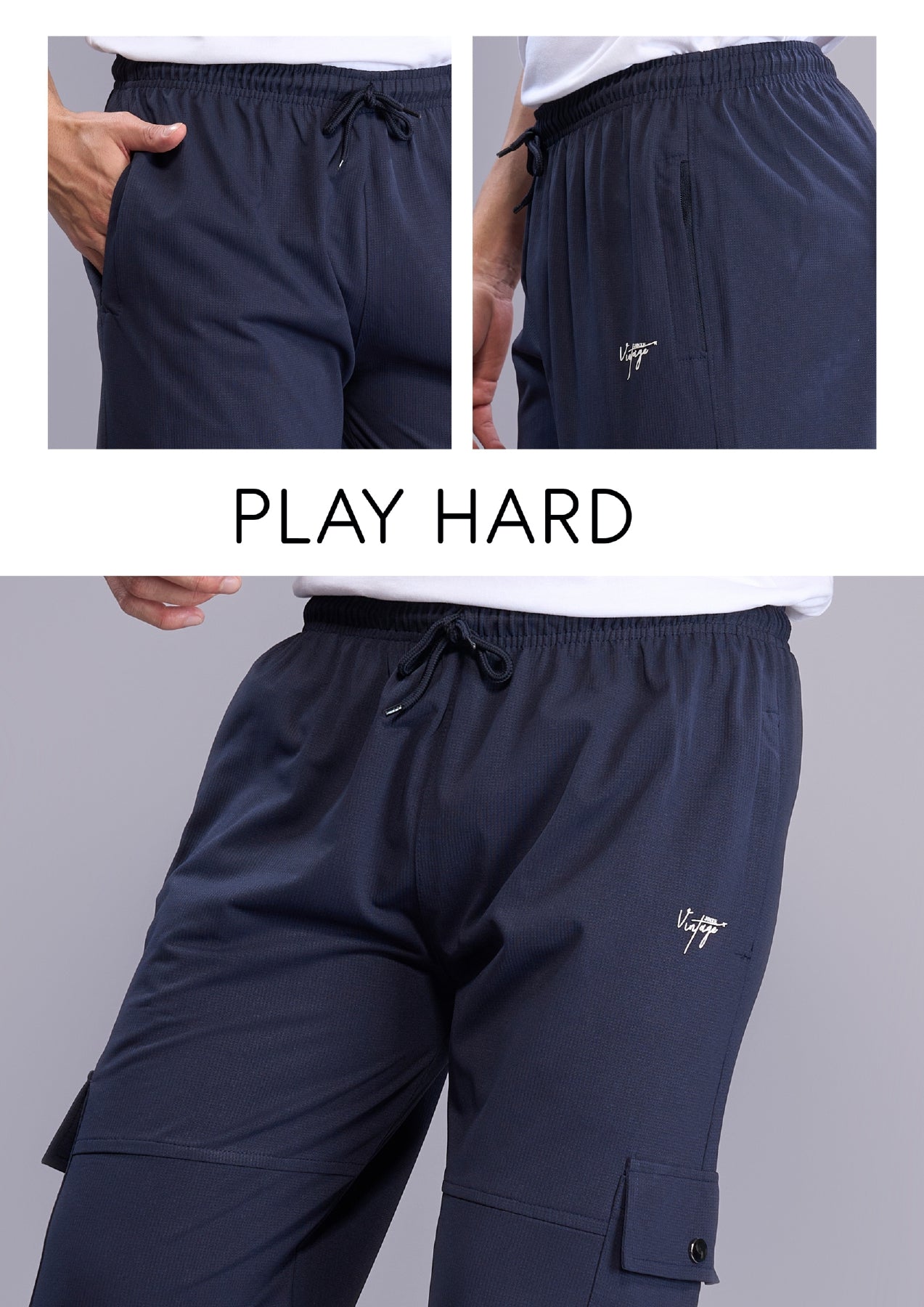 Men's Stretchable Straight Fit Cargo Pant