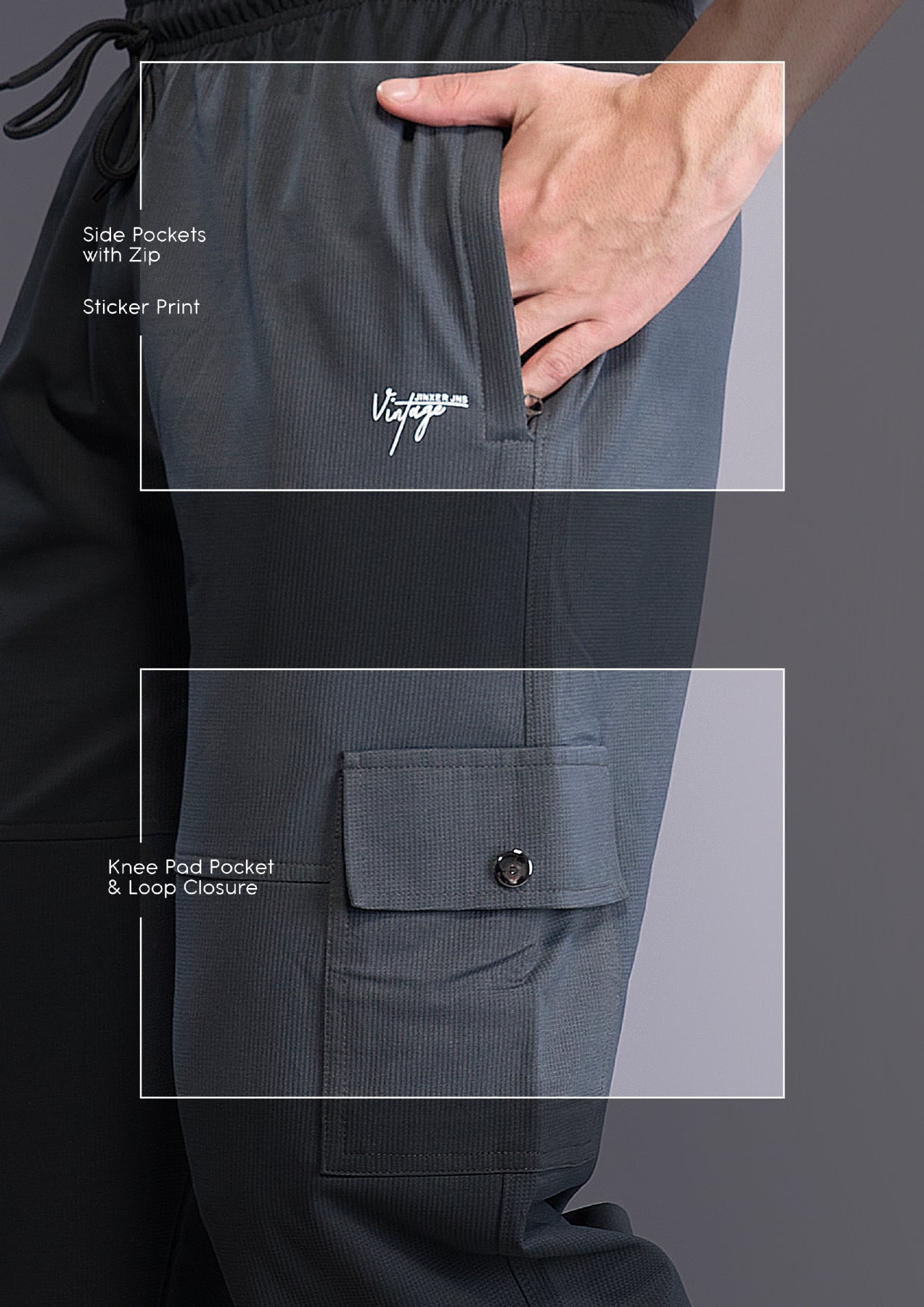 Men's Slim Fit Easy Wash Cargos Pants