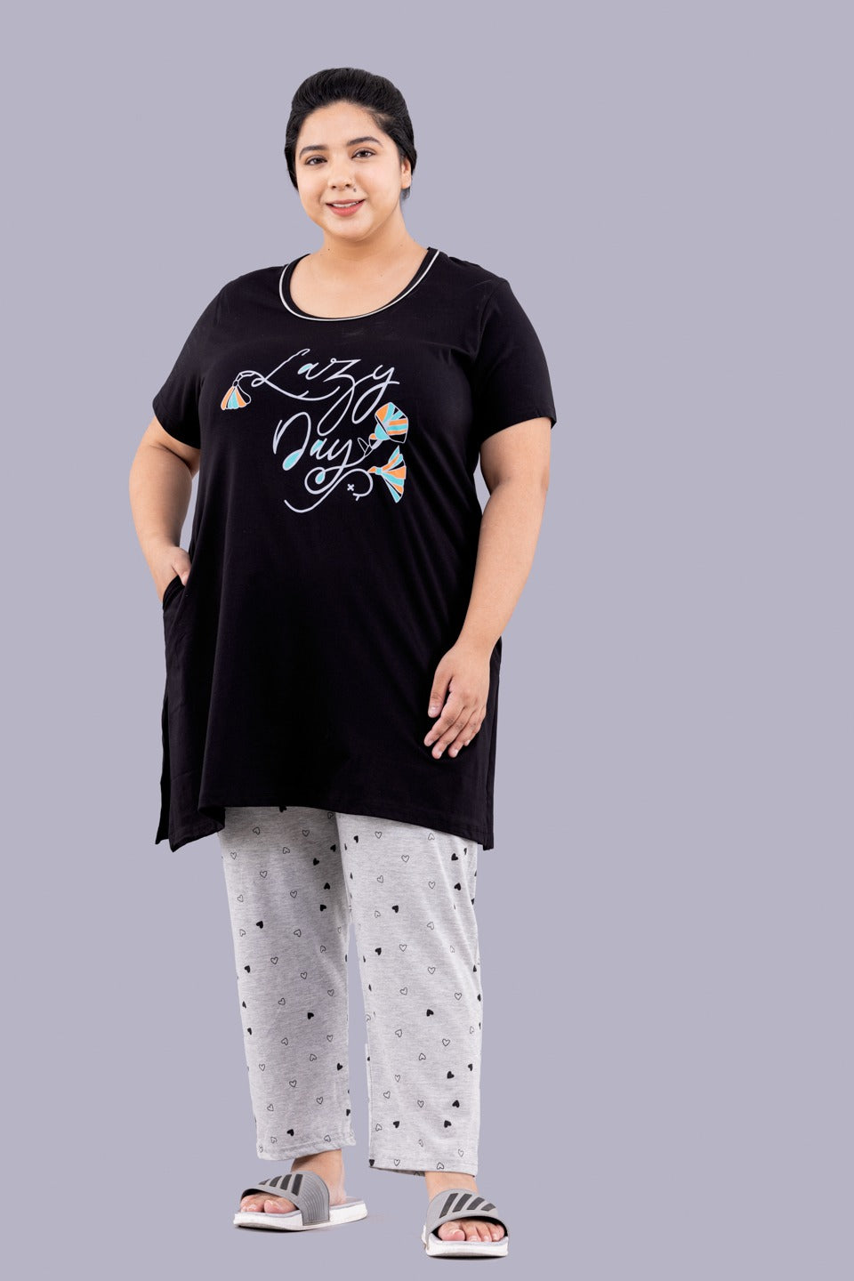 Buy Angel Soft Pure Cotton Black Pyjamas for Women with Side Pockets (Pack  Of 1) (30/L) Online at Best Prices in India - JioMart.